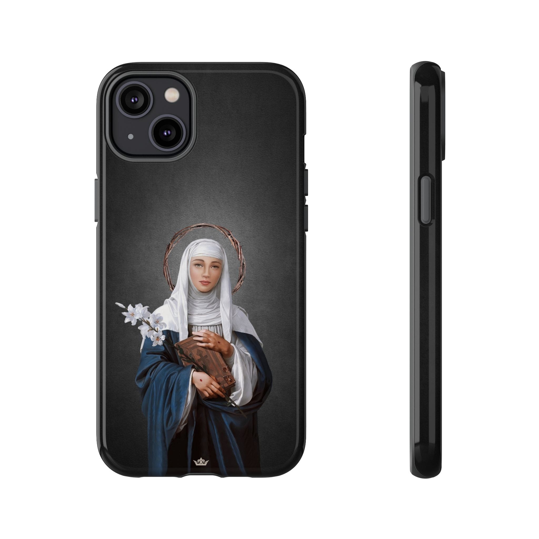 St. Catherine of Siena Hard Phone Case (Dark) Copyright VENXARA