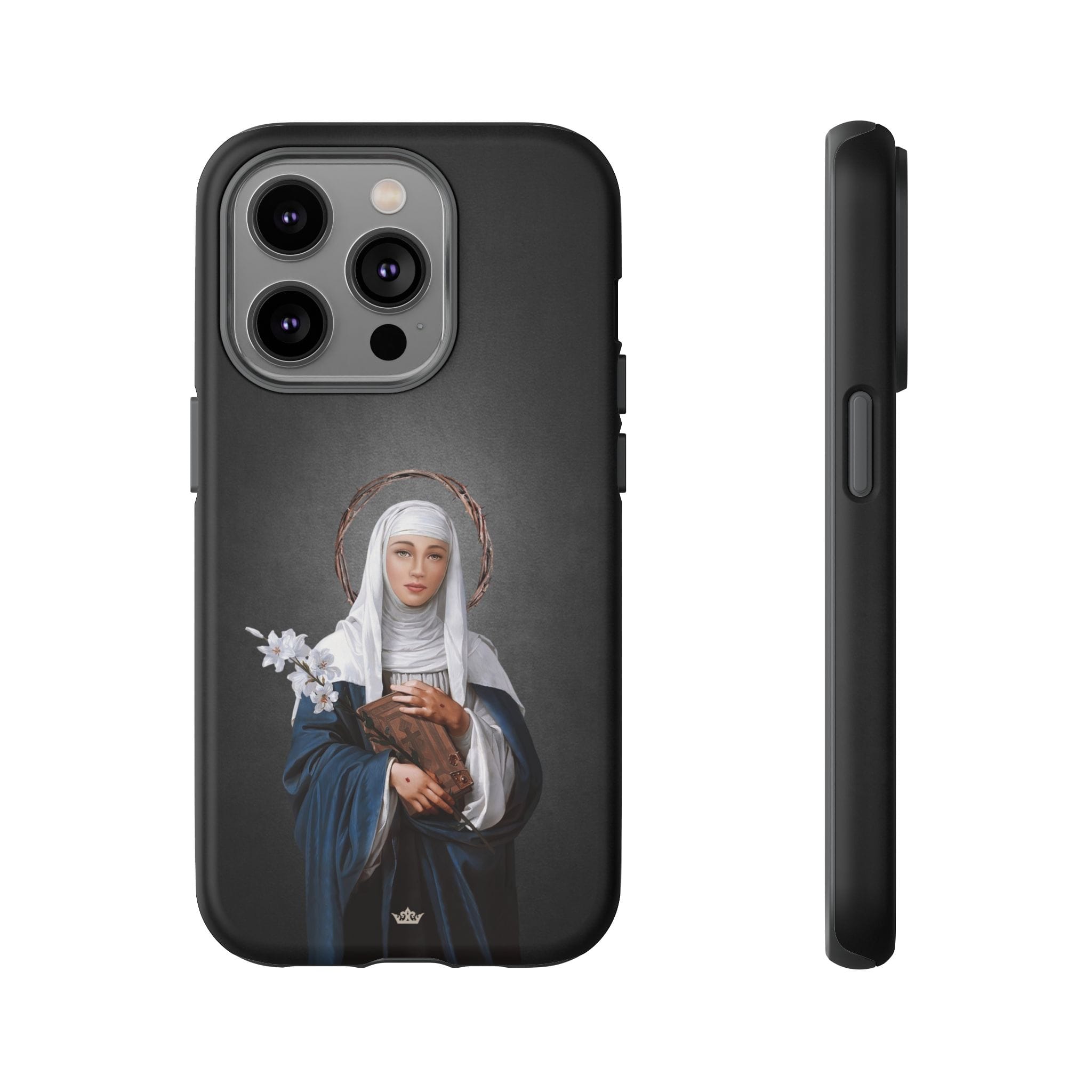 St. Catherine of Siena Hard Phone Case (Dark) Copyright VENXARA