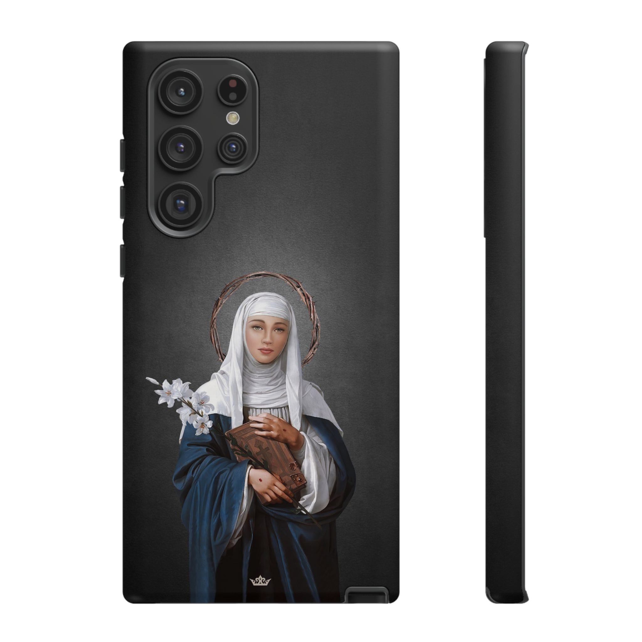 St. Catherine of Siena Hard Phone Case (Dark) Copyright VENXARA