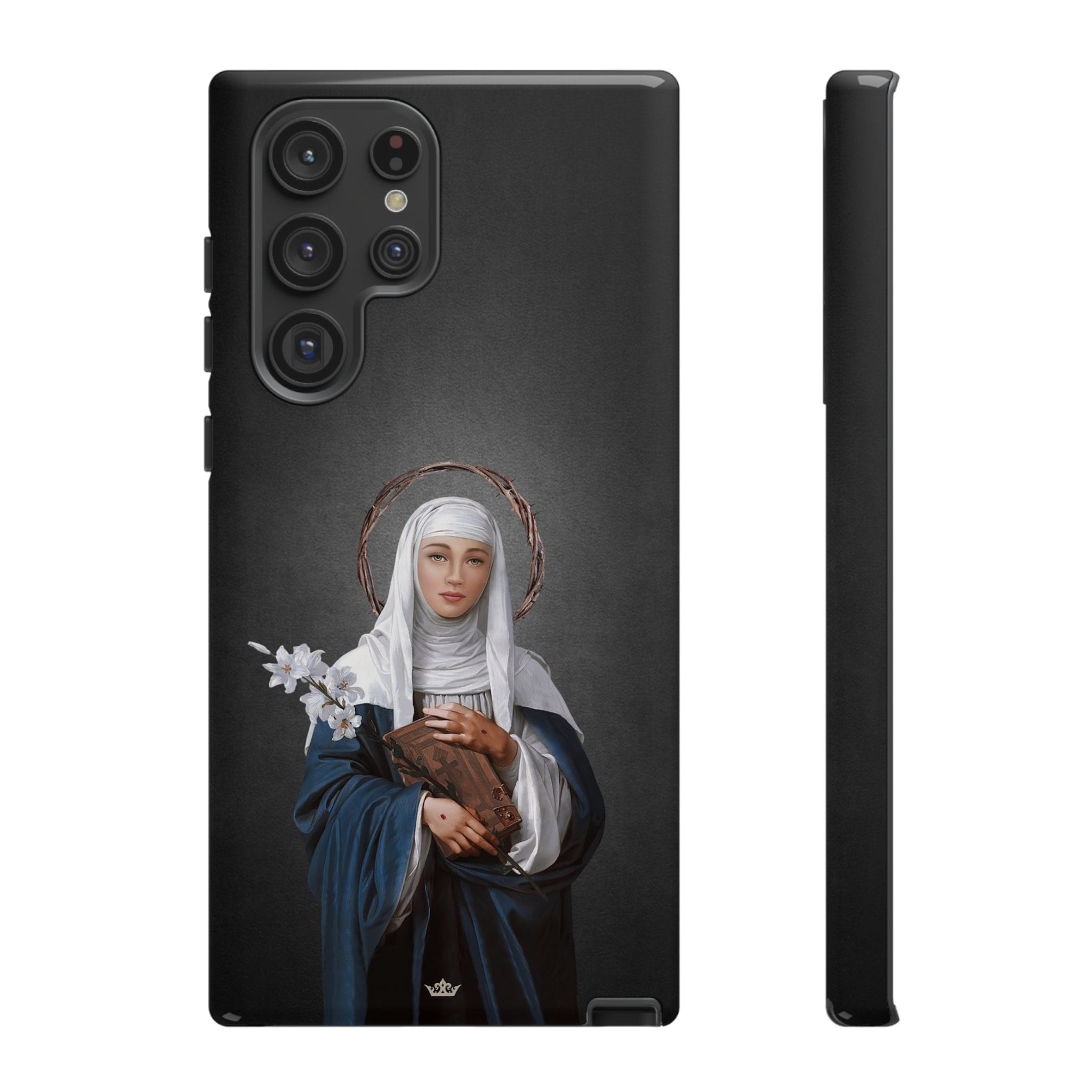 St. Catherine of Siena Hard Phone Case (Dark) Copyright VENXARA