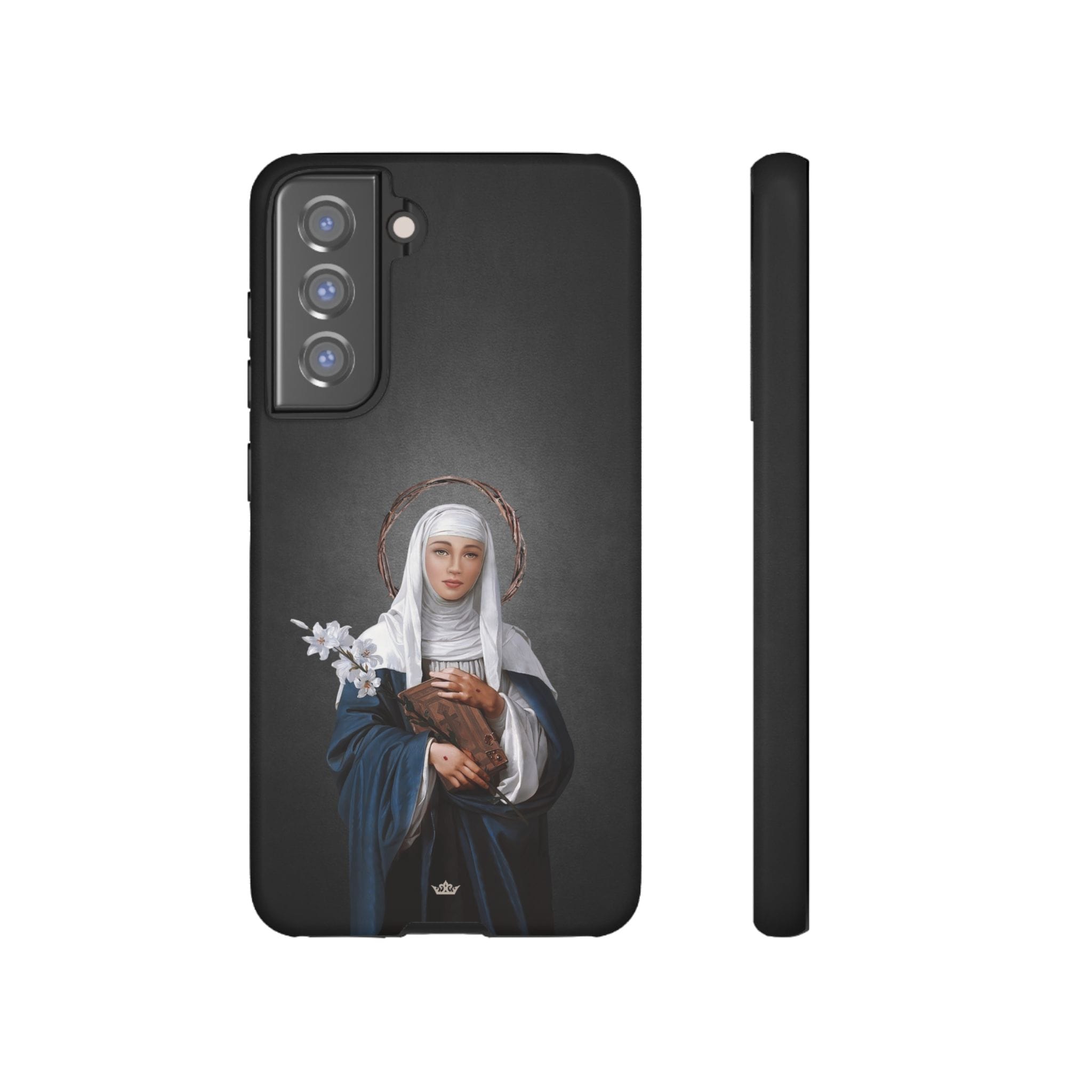 St. Catherine of Siena Hard Phone Case (Dark) Copyright VENXARA