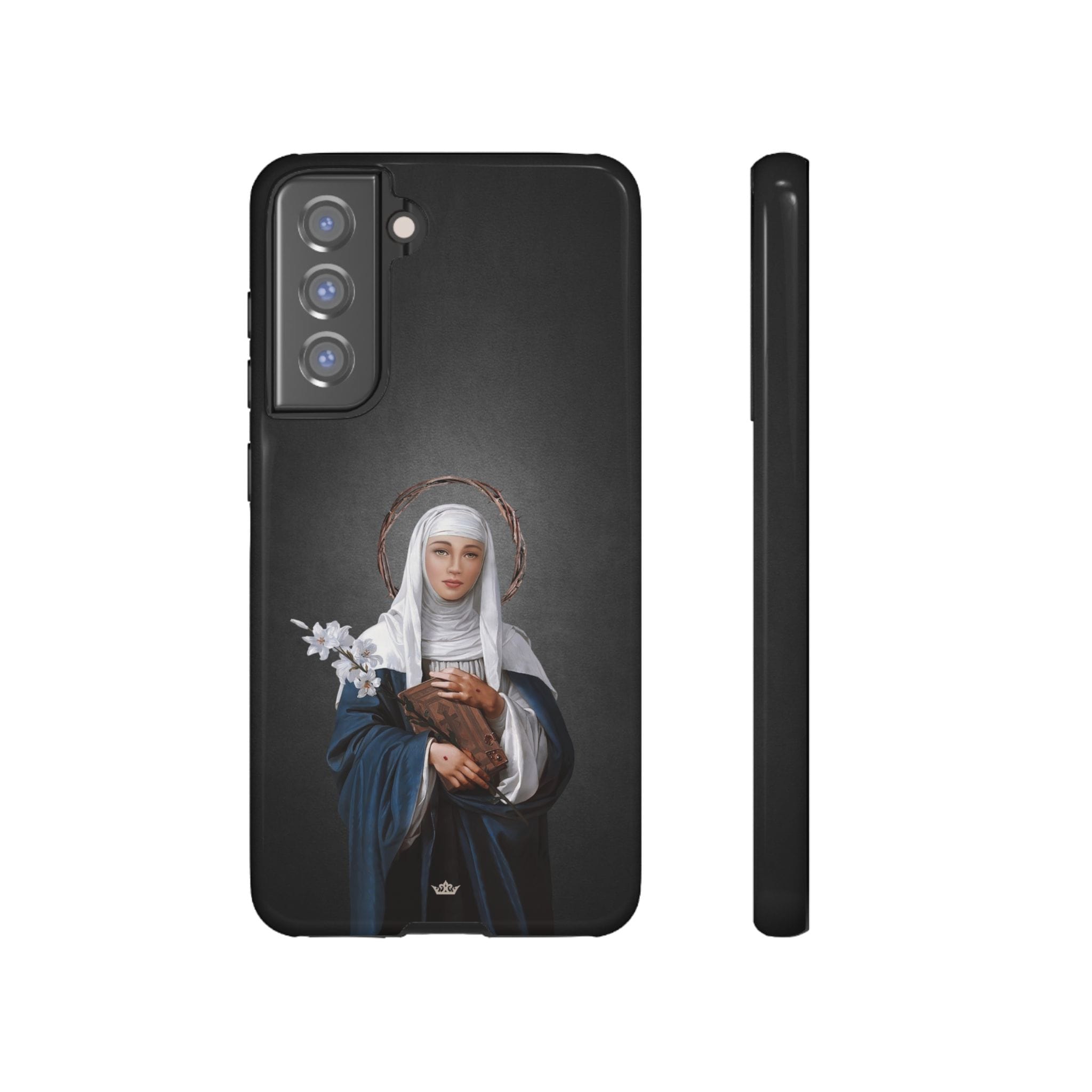 St. Catherine of Siena Hard Phone Case (Dark) Copyright VENXARA