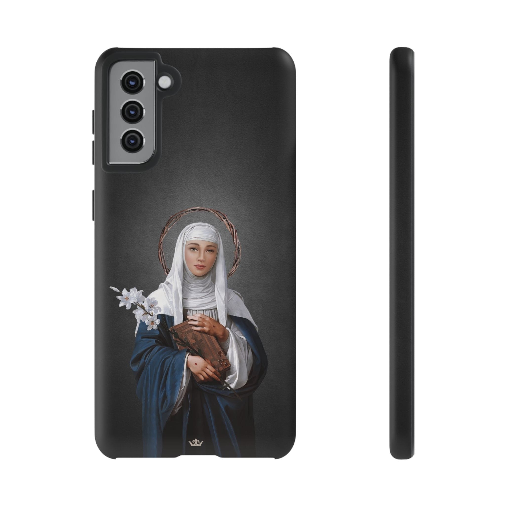 St. Catherine of Siena Hard Phone Case (Dark) Copyright VENXARA