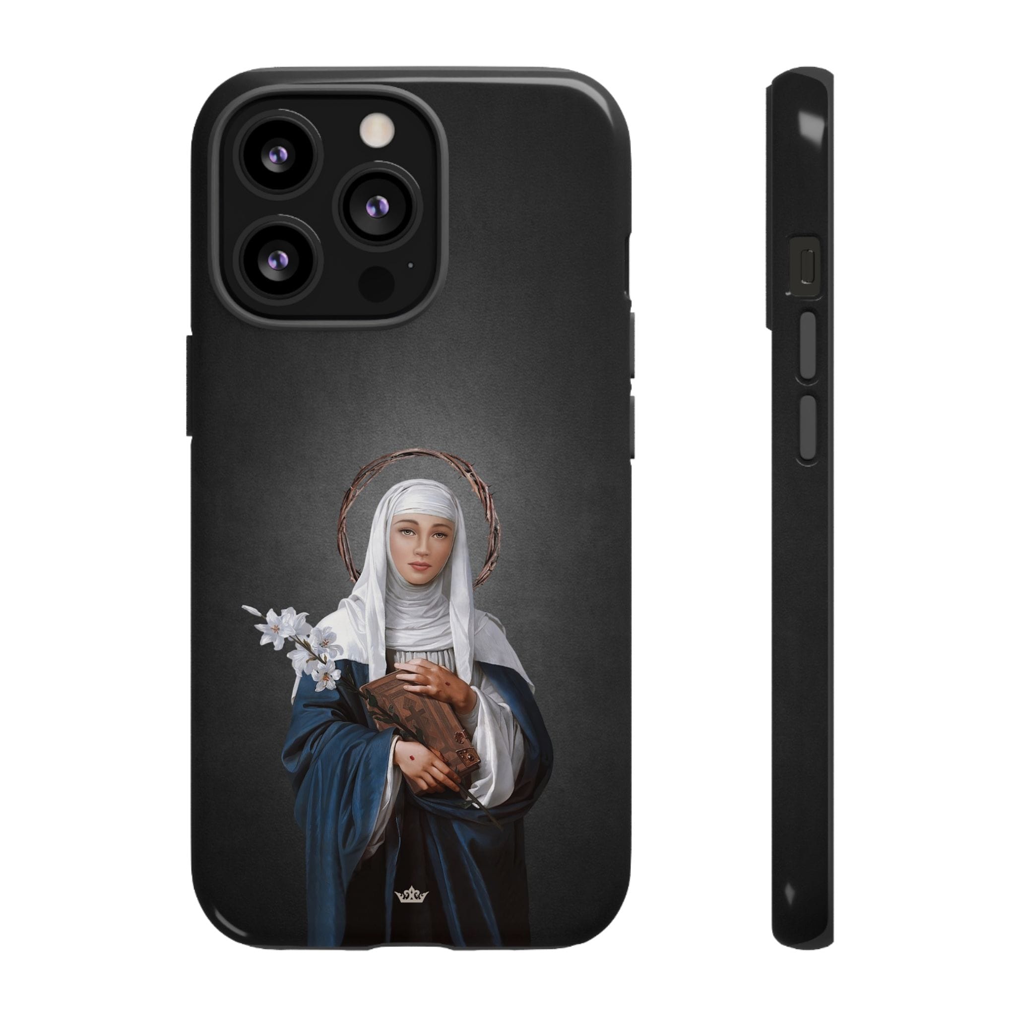 St. Catherine of Siena Hard Phone Case (Dark) Copyright VENXARA