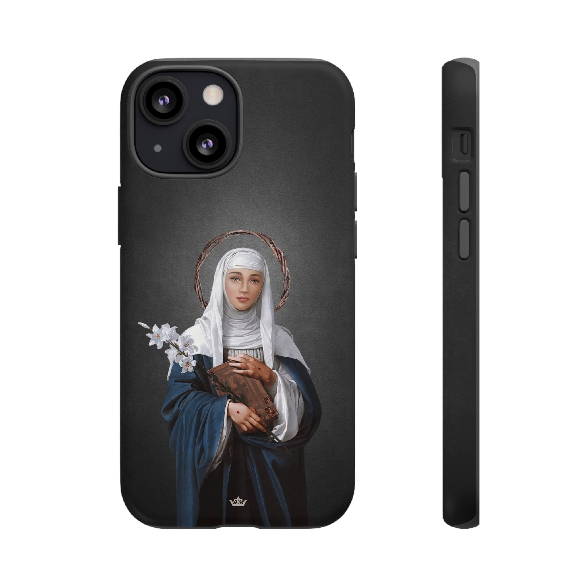 St. Catherine of Siena Hard Phone Case (Dark) Copyright VENXARA
