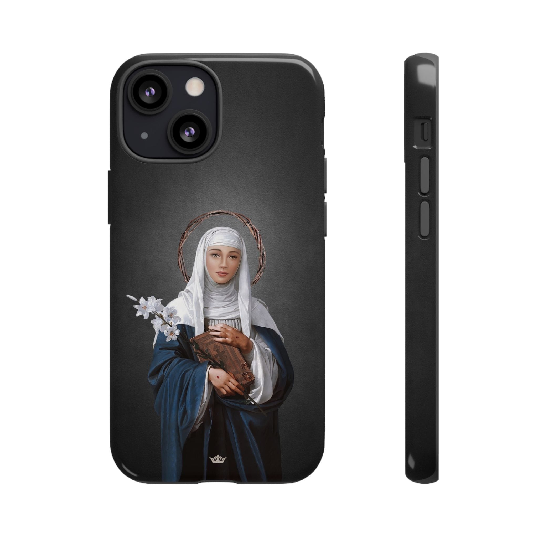 St. Catherine of Siena Hard Phone Case (Dark) Copyright VENXARA