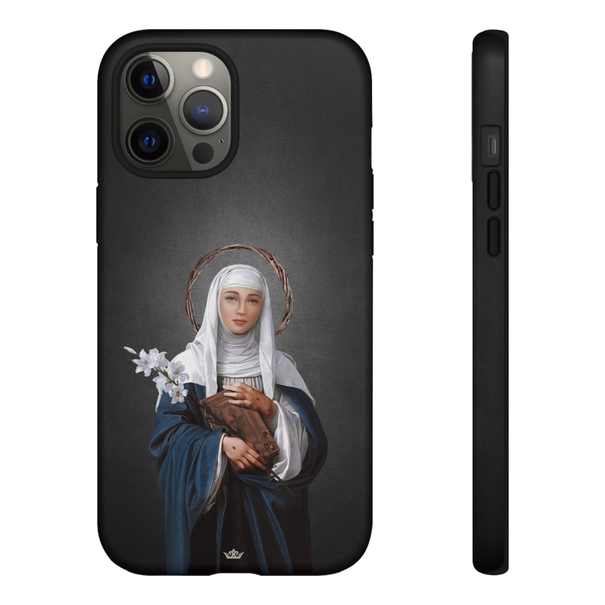 St. Catherine of Siena Hard Phone Case (Dark) Copyright VENXARA