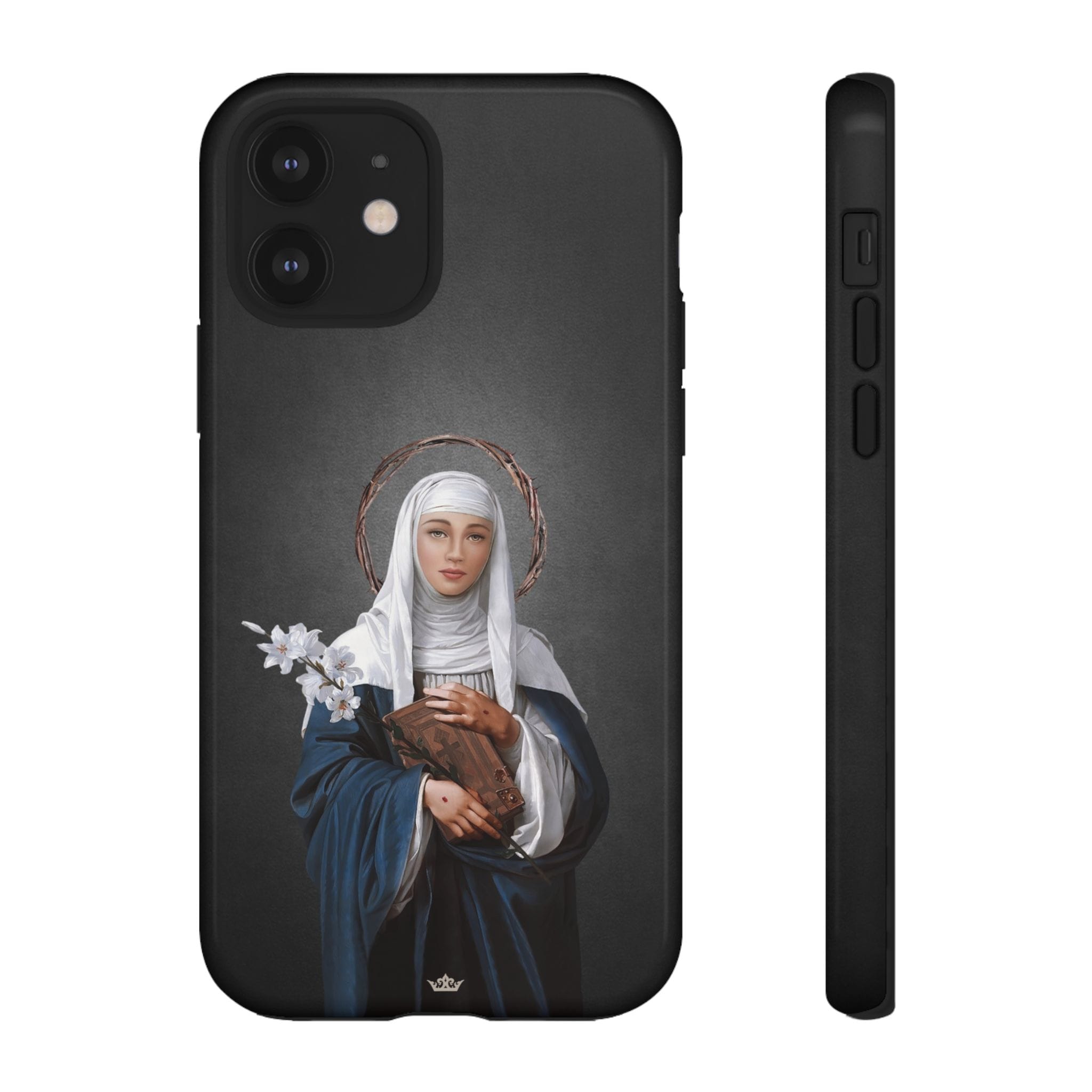 St. Catherine of Siena Hard Phone Case (Dark) Copyright VENXARA