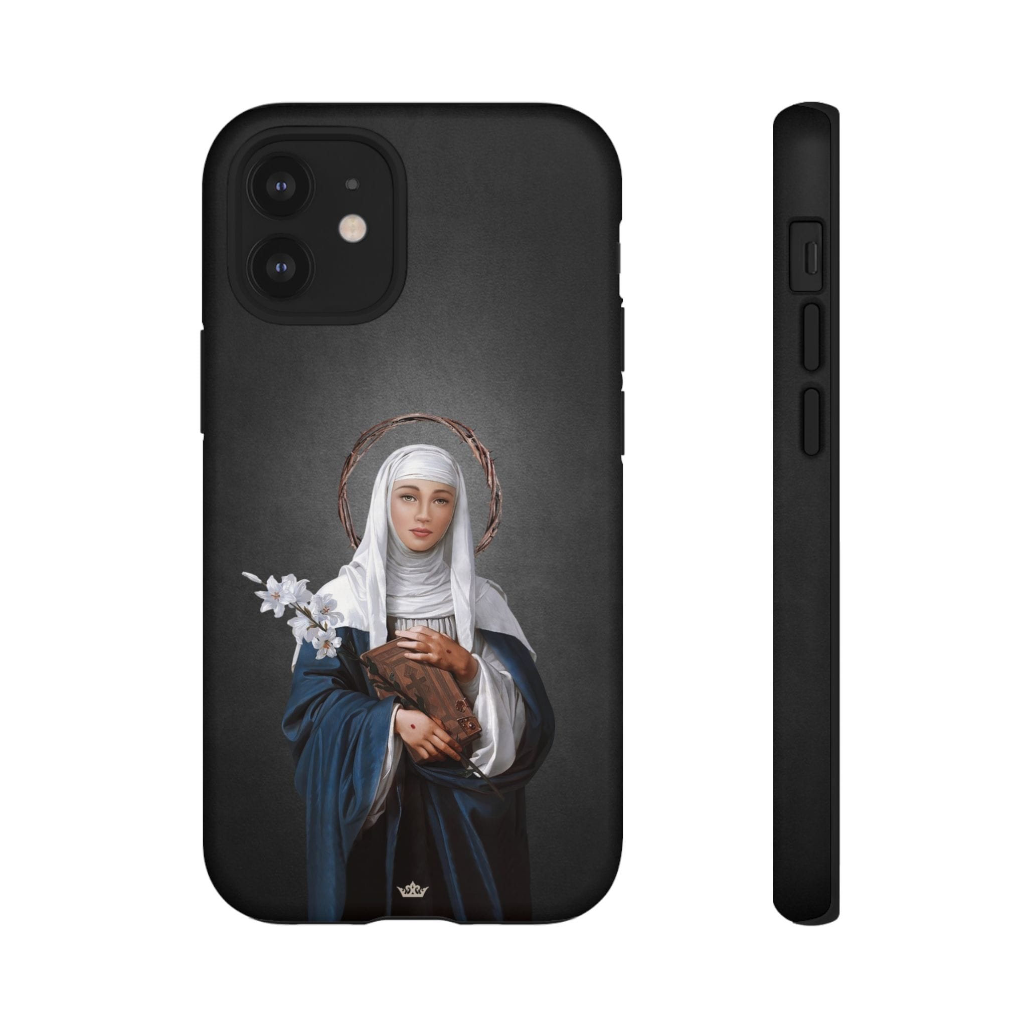 St. Catherine of Siena Hard Phone Case (Dark) Copyright VENXARA