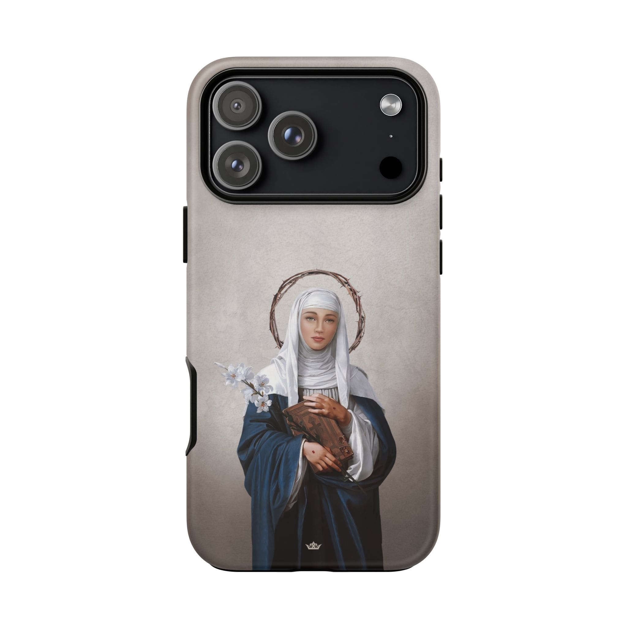 St. Catherine of Siena Hard Phone Case (Light) Copyright VENXARA