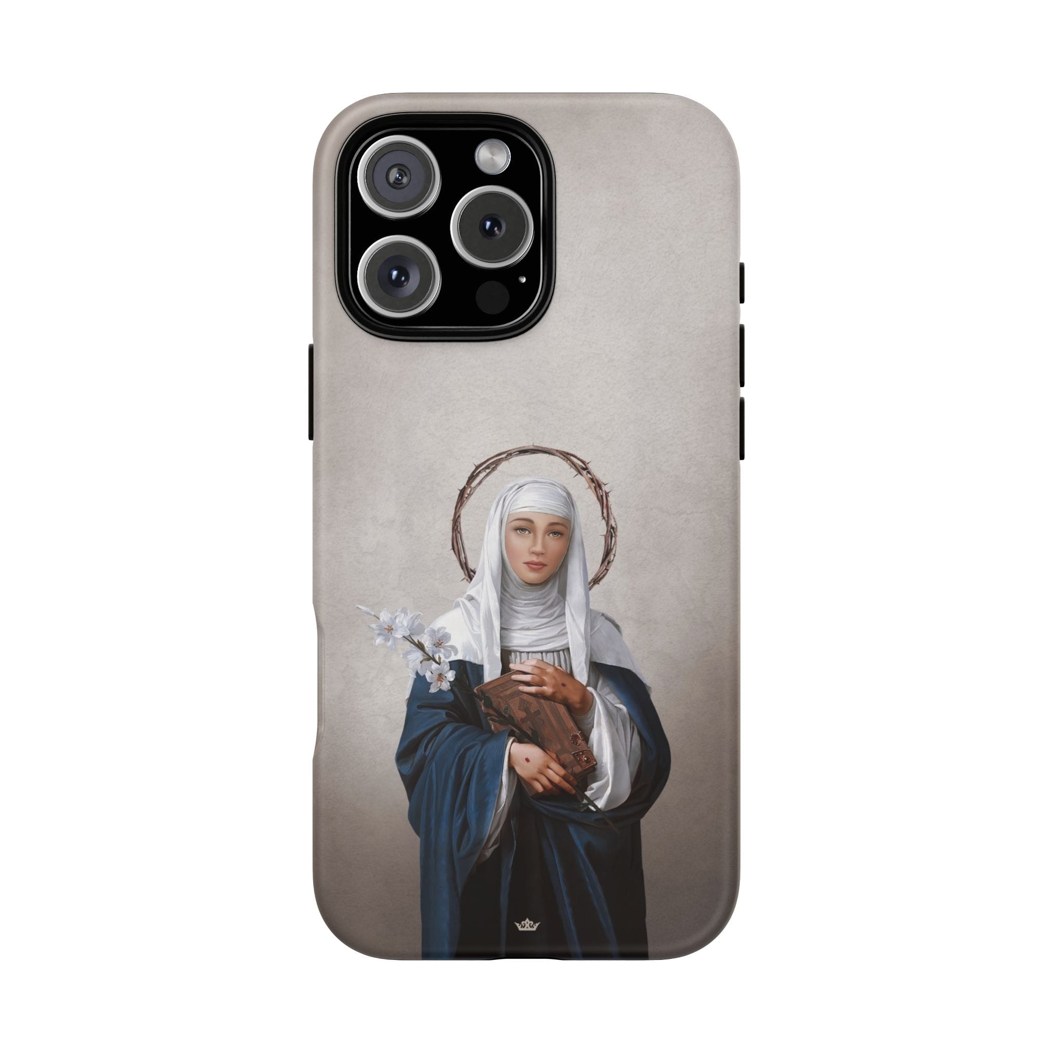 St. Catherine of Siena Hard Phone Case (Light) Copyright VENXARA