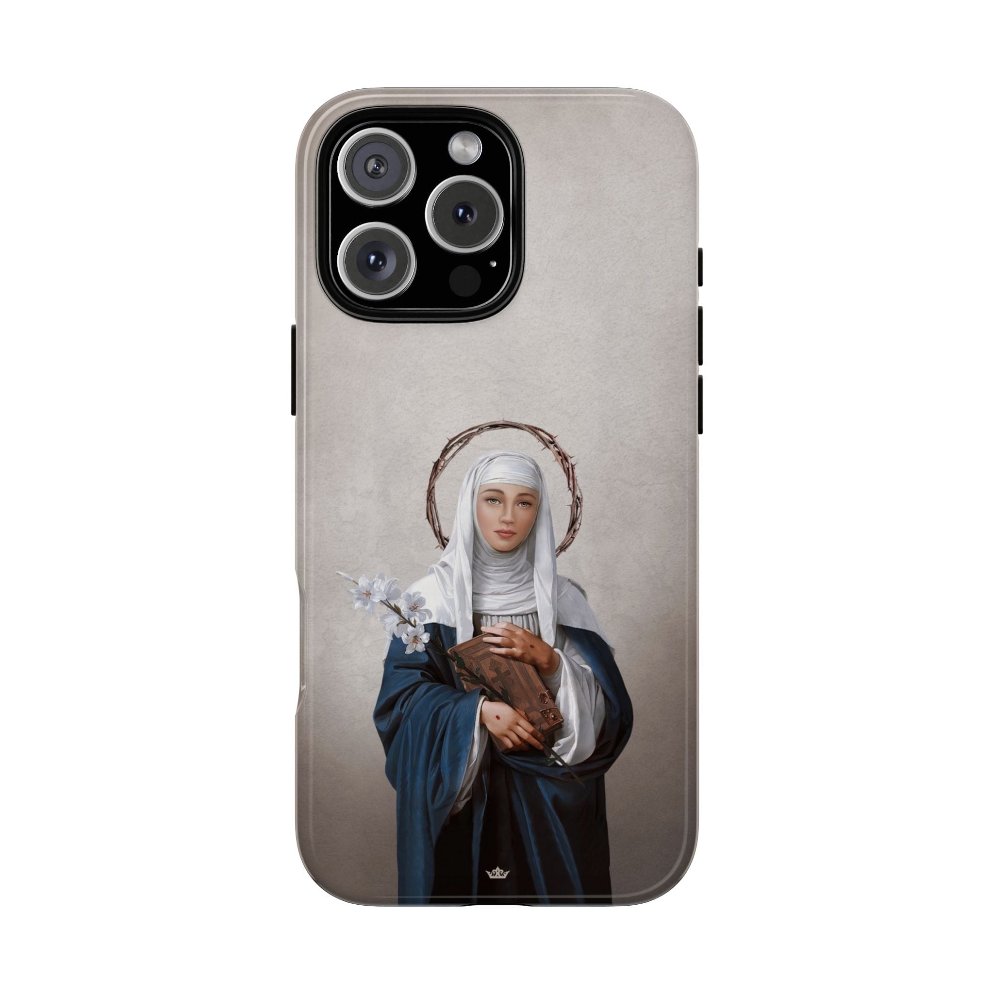 St. Catherine of Siena Hard Phone Case (Light) Copyright VENXARA