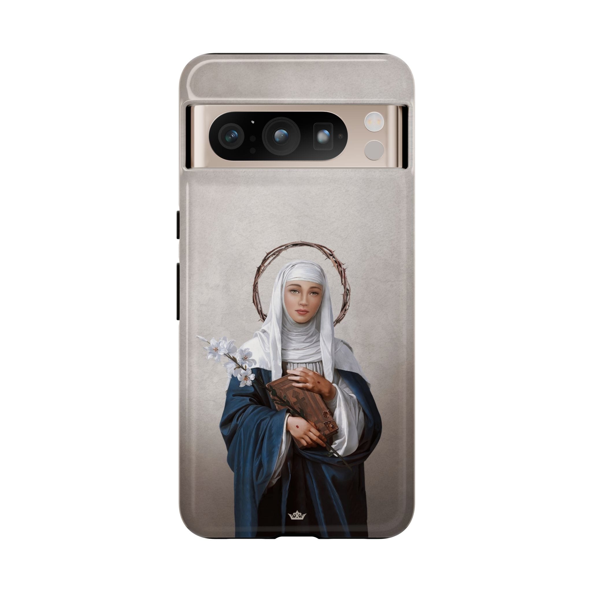 St. Catherine of Siena Hard Phone Case (Light) Copyright VENXARA