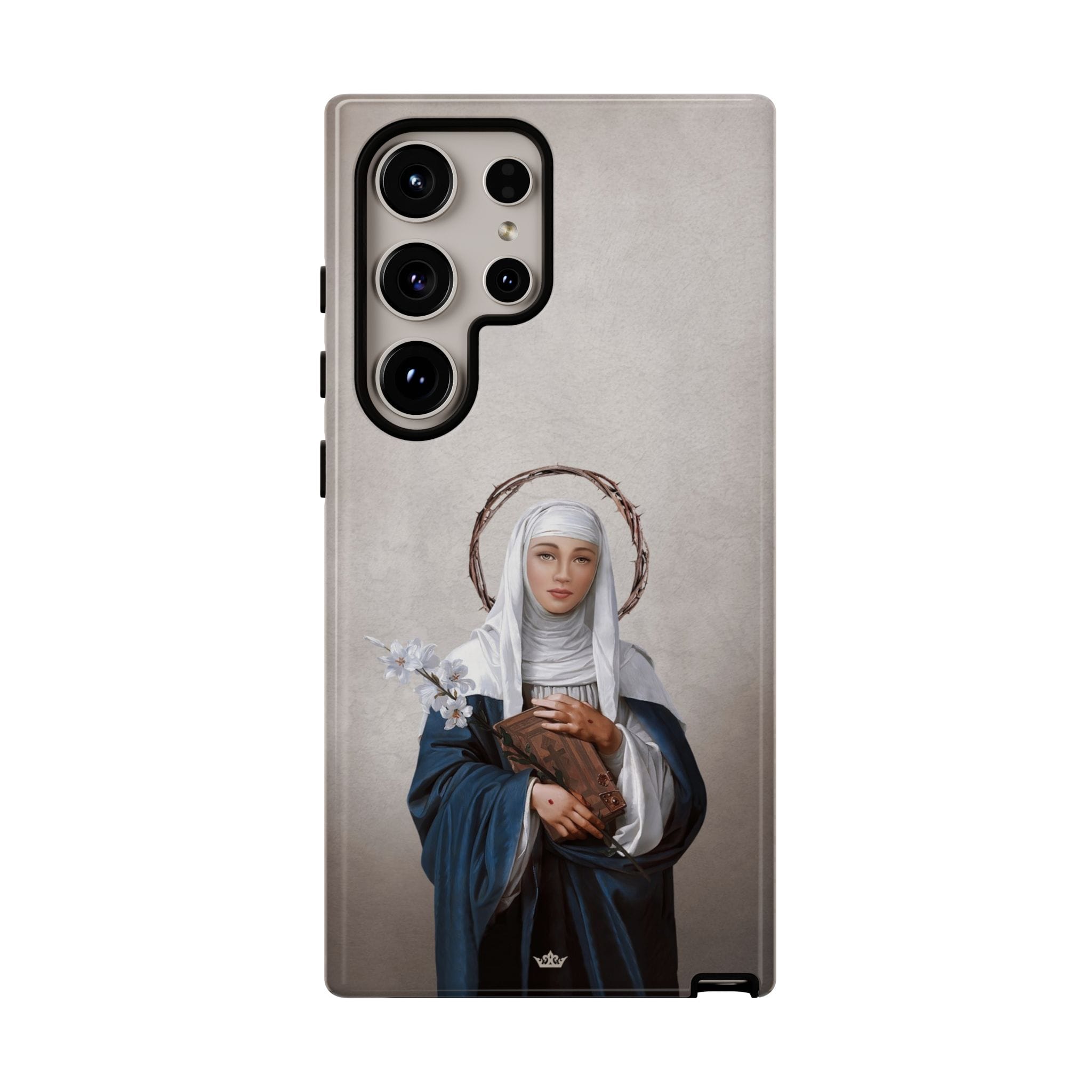 St. Catherine of Siena Hard Phone Case (Light) Copyright VENXARA
