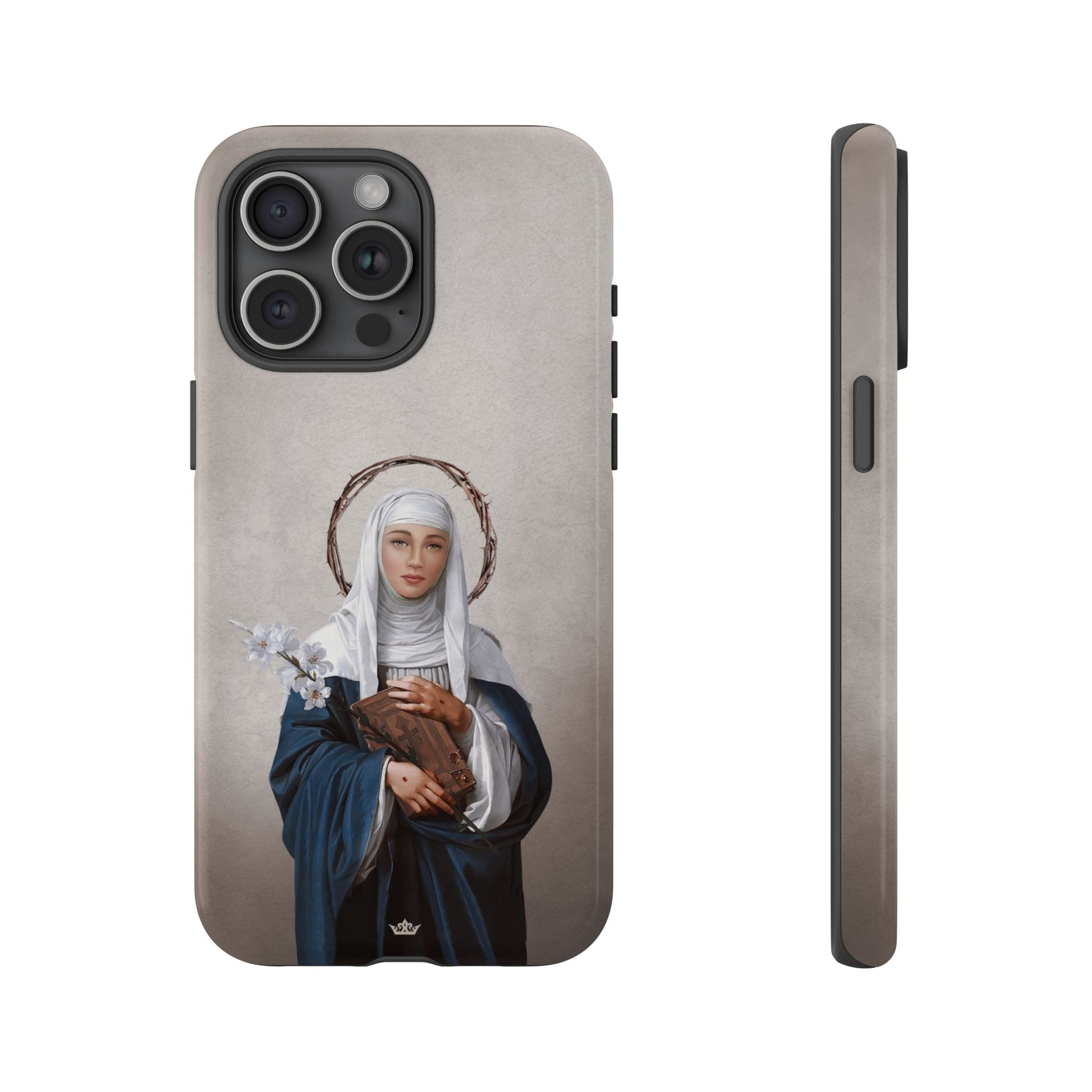 St. Catherine of Siena Hard Phone Case (Light) Copyright VENXARA