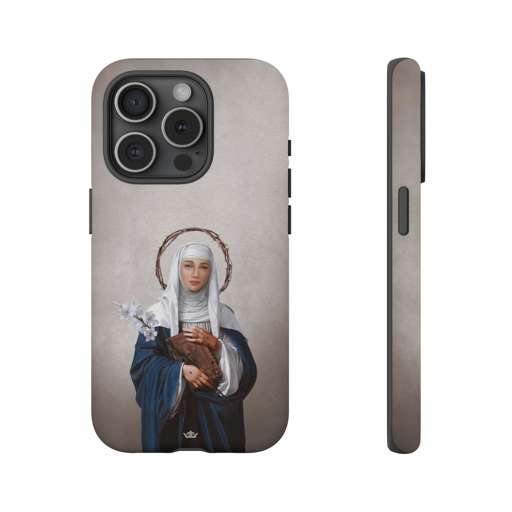 St. Catherine of Siena Hard Phone Case (Light) Copyright VENXARA
