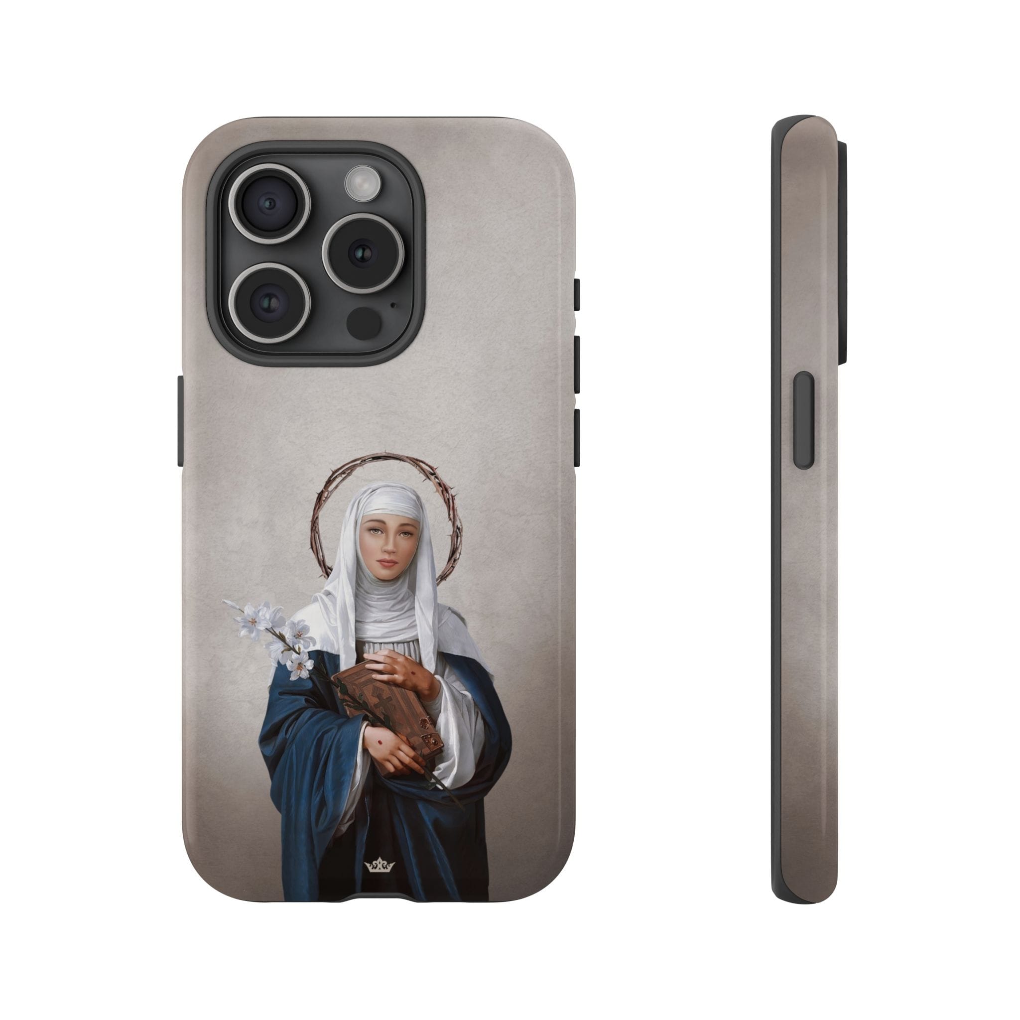 St. Catherine of Siena Hard Phone Case (Light) Copyright VENXARA