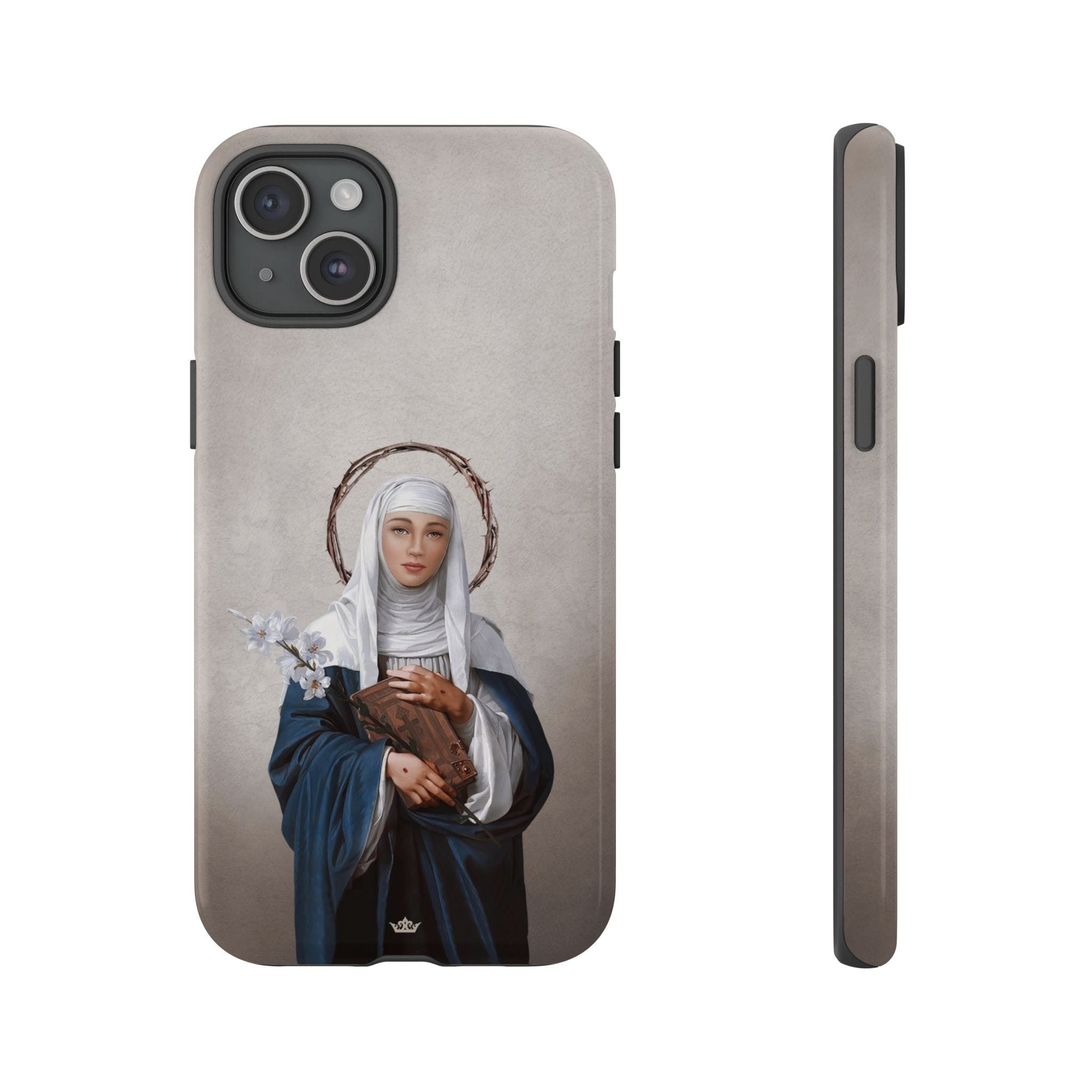 St. Catherine of Siena Hard Phone Case (Light) Copyright VENXARA