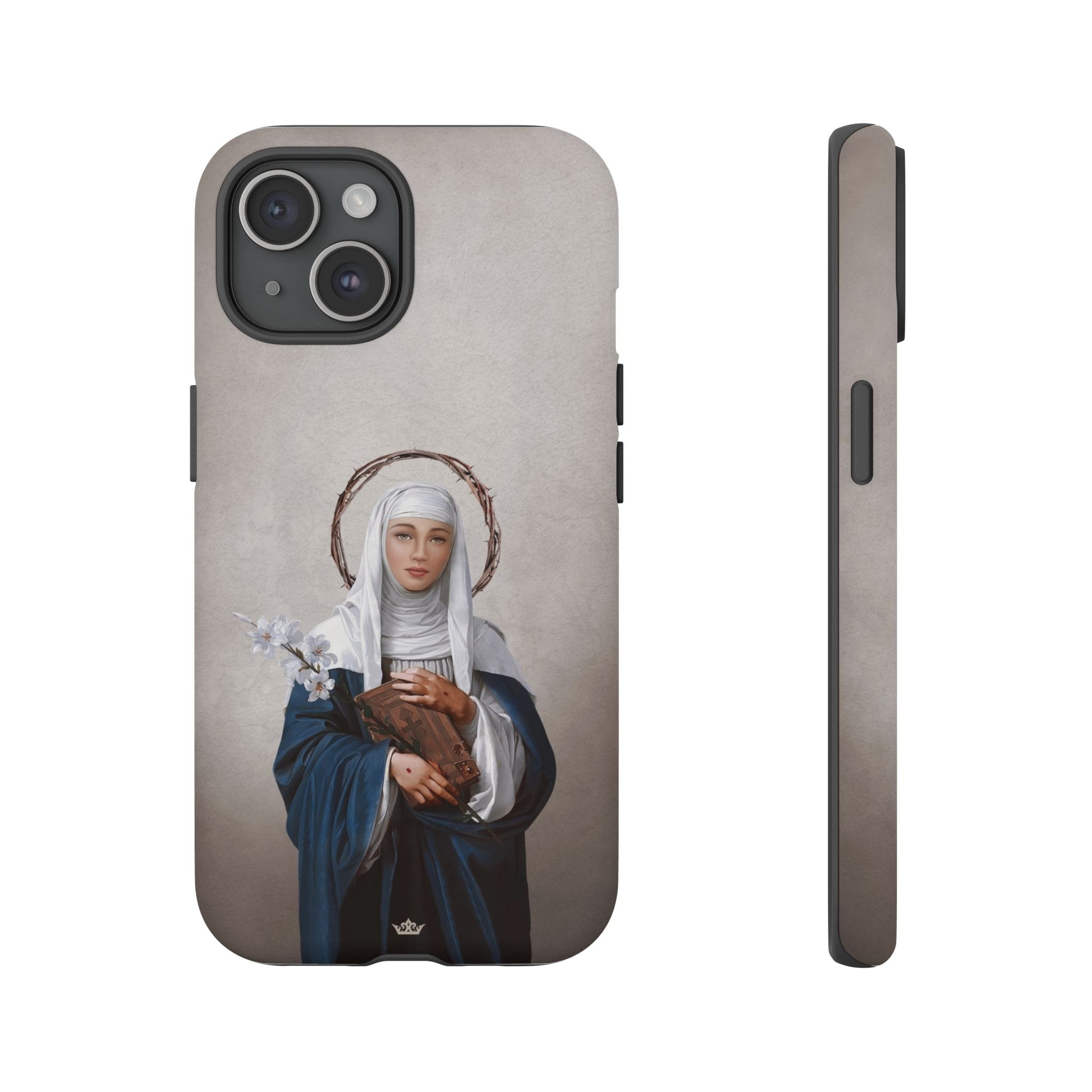 St. Catherine of Siena Hard Phone Case (Light) Copyright VENXARA
