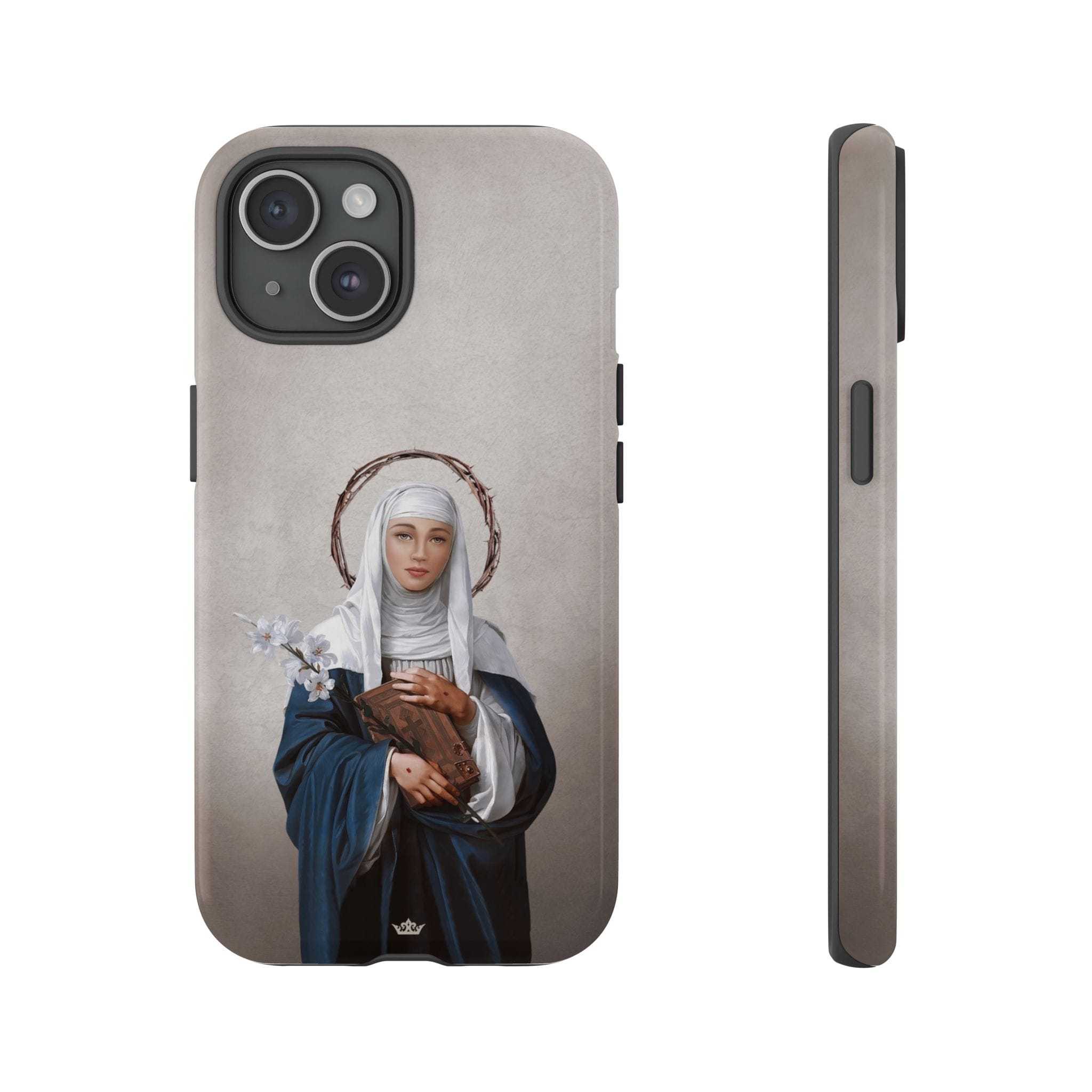 St. Catherine of Siena Hard Phone Case (Light) Copyright VENXARA