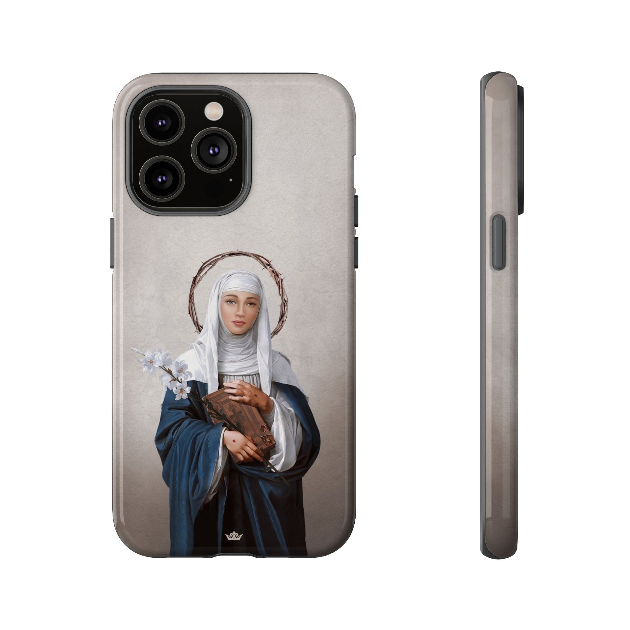 St. Catherine of Siena Hard Phone Case (Light) Copyright VENXARA