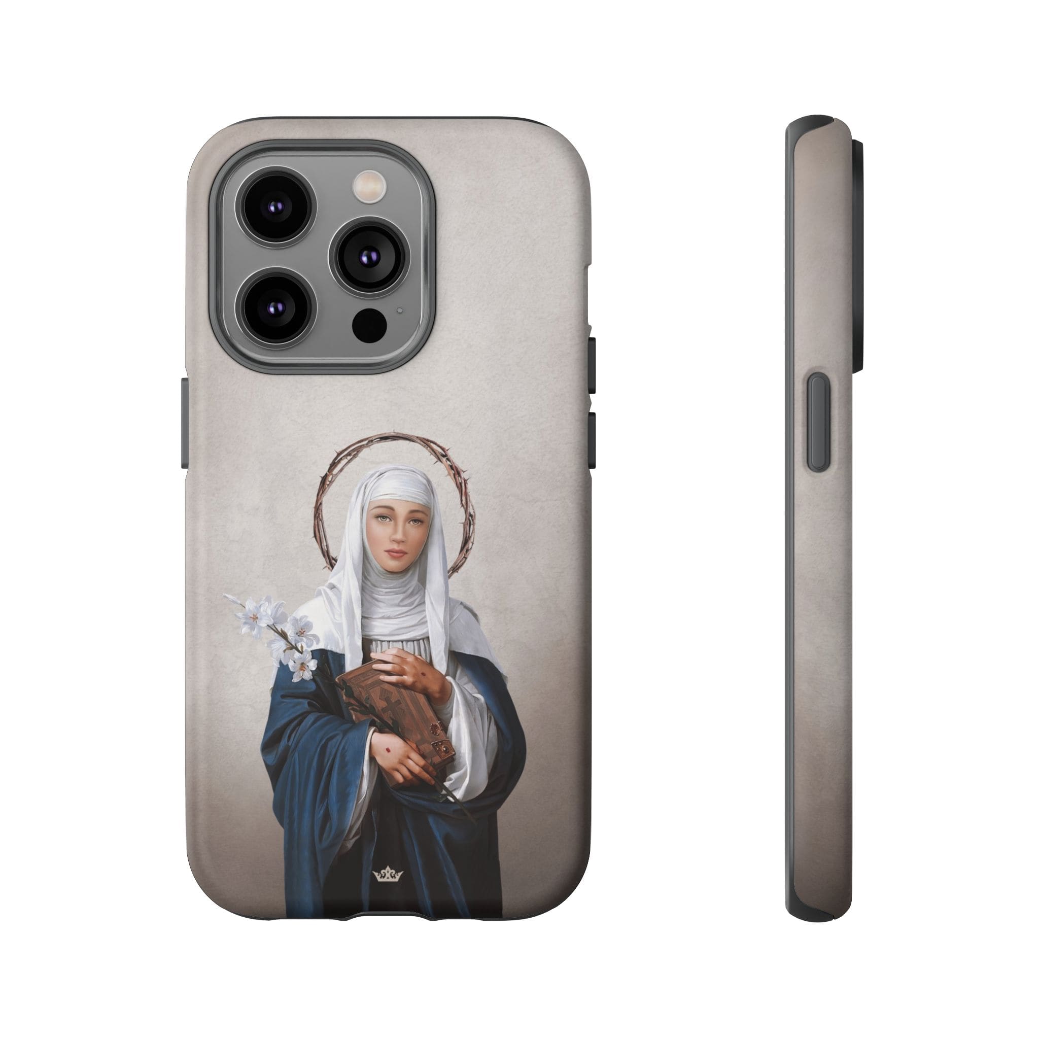 St. Catherine of Siena Hard Phone Case (Light) Copyright VENXARA