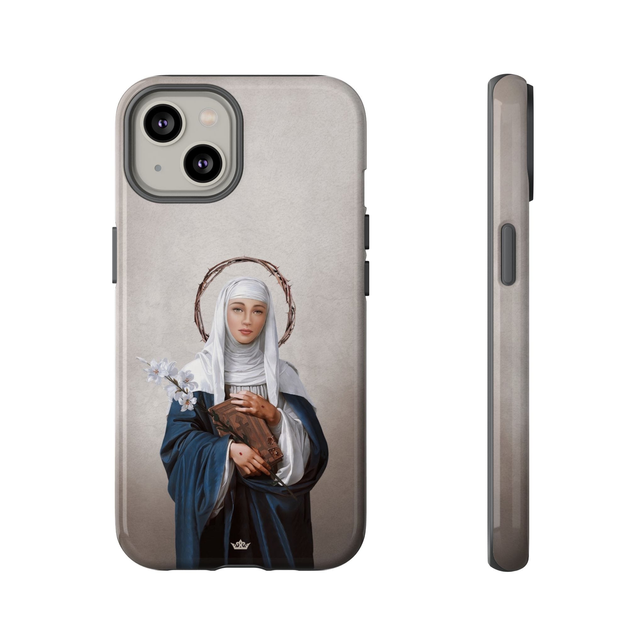 St. Catherine of Siena Hard Phone Case (Light) Copyright VENXARA