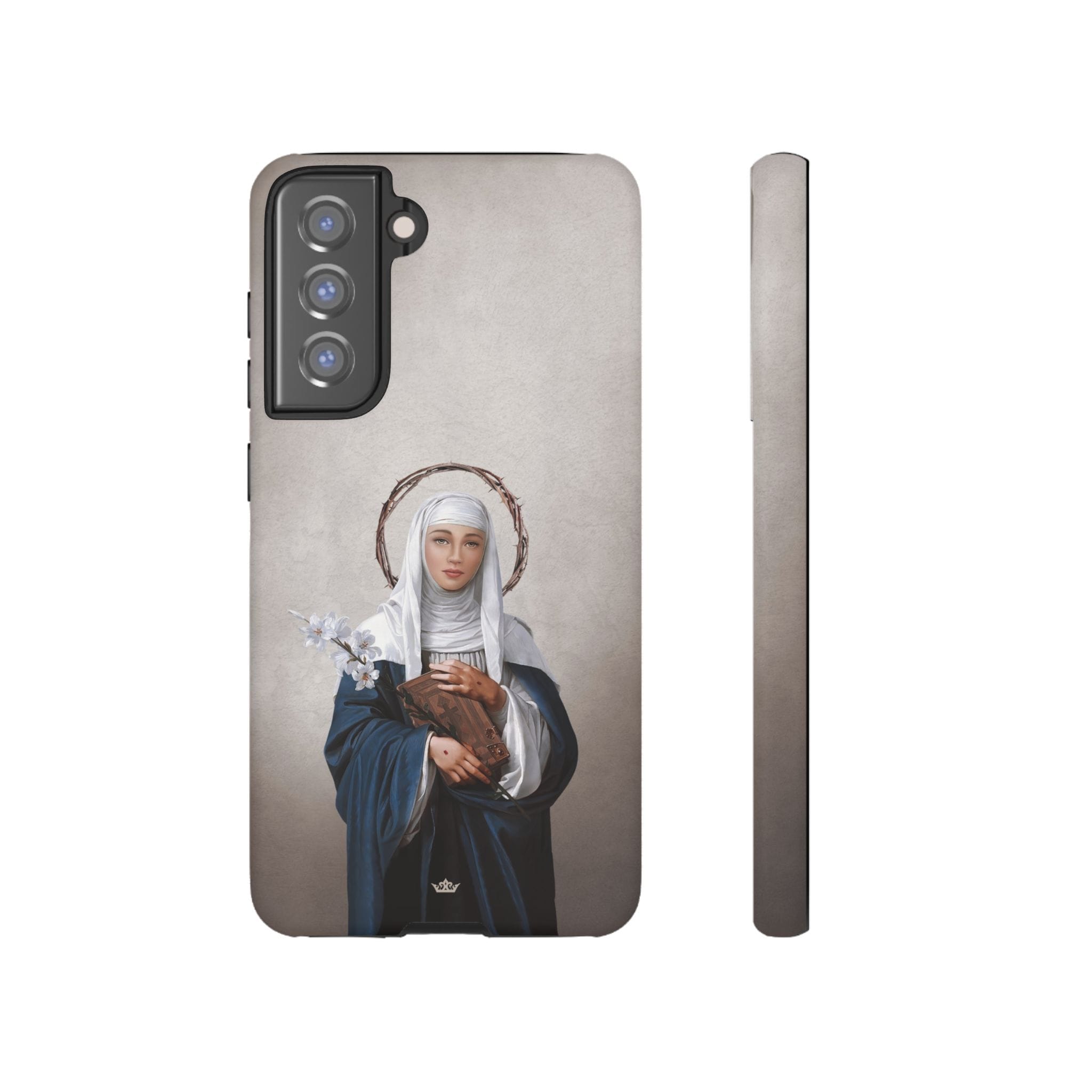 St. Catherine of Siena Hard Phone Case (Light) Copyright VENXARA