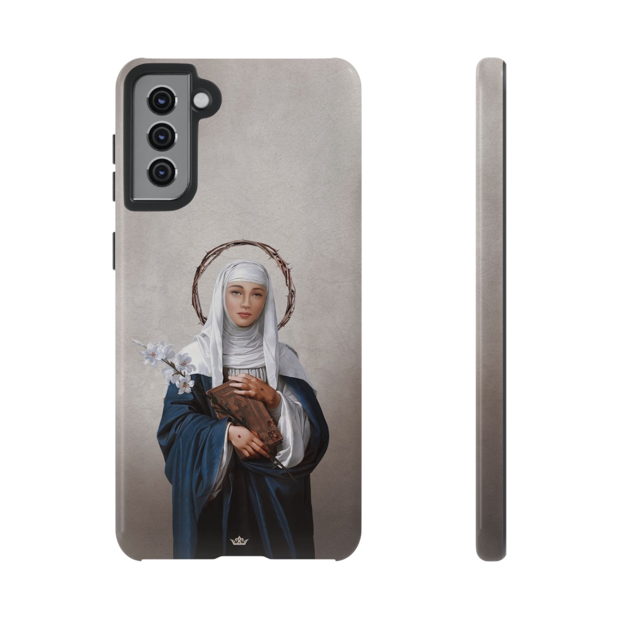 St. Catherine of Siena Hard Phone Case (Light) Copyright VENXARA