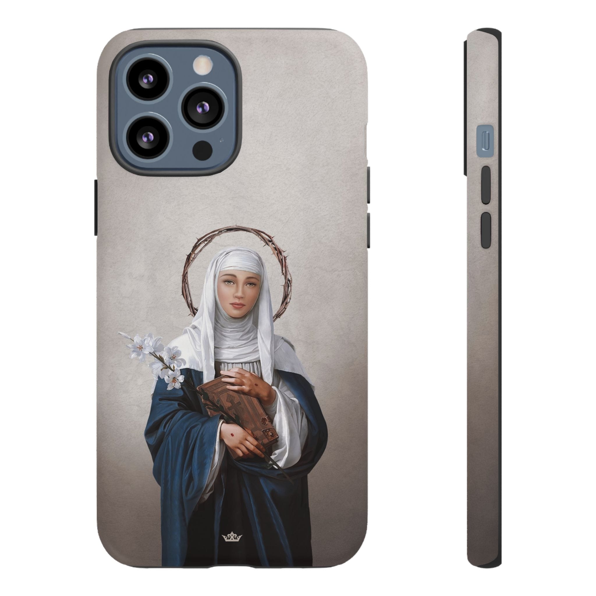 St. Catherine of Siena Hard Phone Case (Light) Copyright VENXARA
