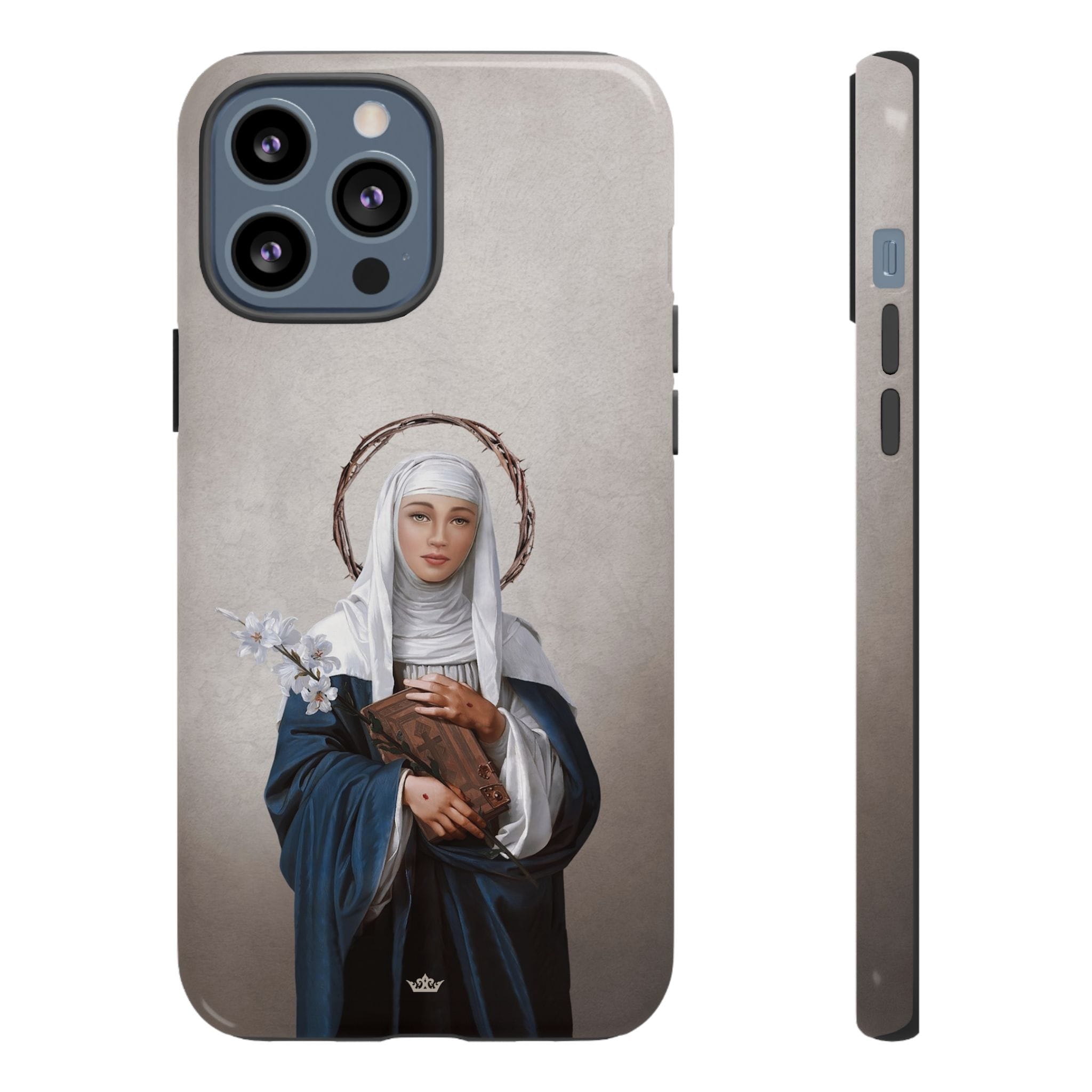 St. Catherine of Siena Hard Phone Case (Light) Copyright VENXARA