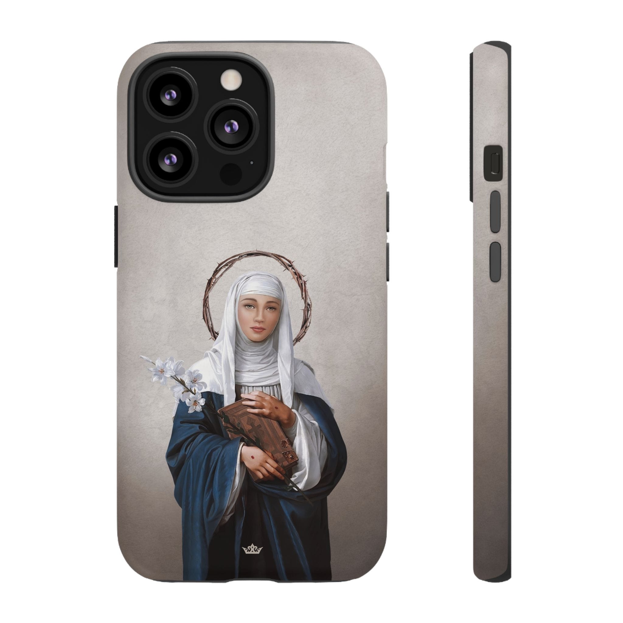 St. Catherine of Siena Hard Phone Case (Light) Copyright VENXARA