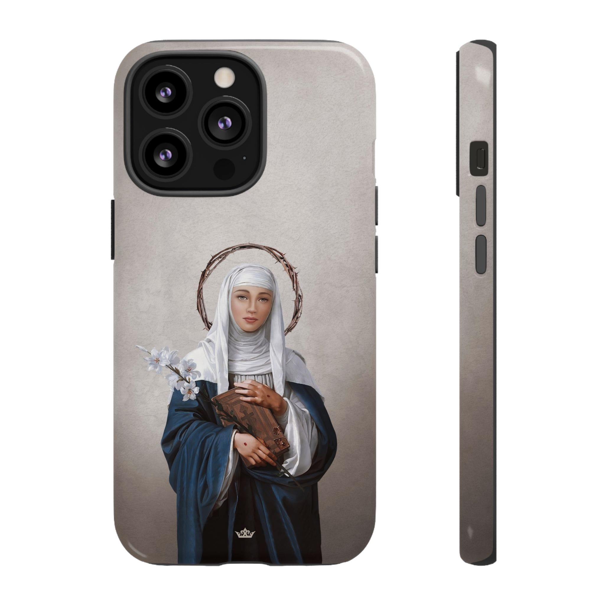 St. Catherine of Siena Hard Phone Case (Light) Copyright VENXARA