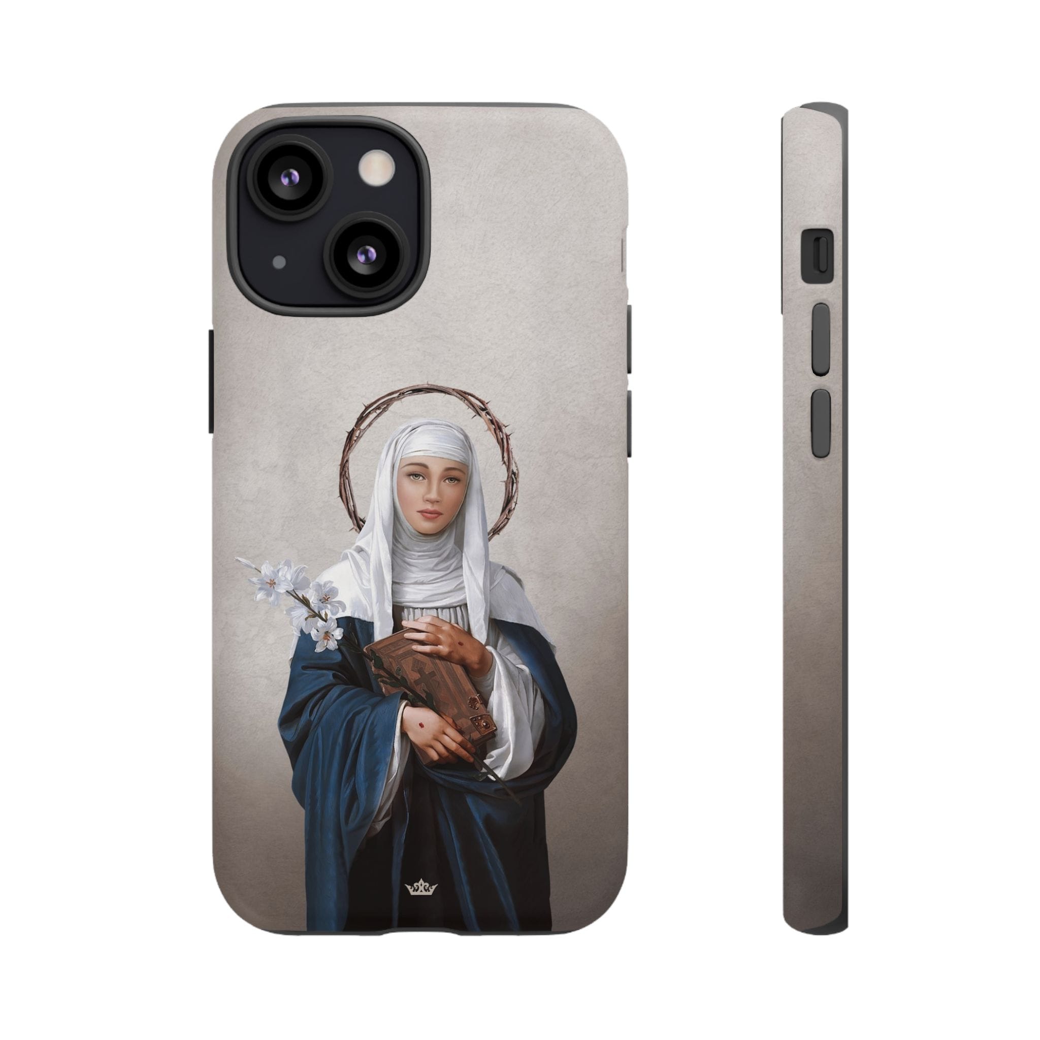 St. Catherine of Siena Hard Phone Case (Light) Copyright VENXARA