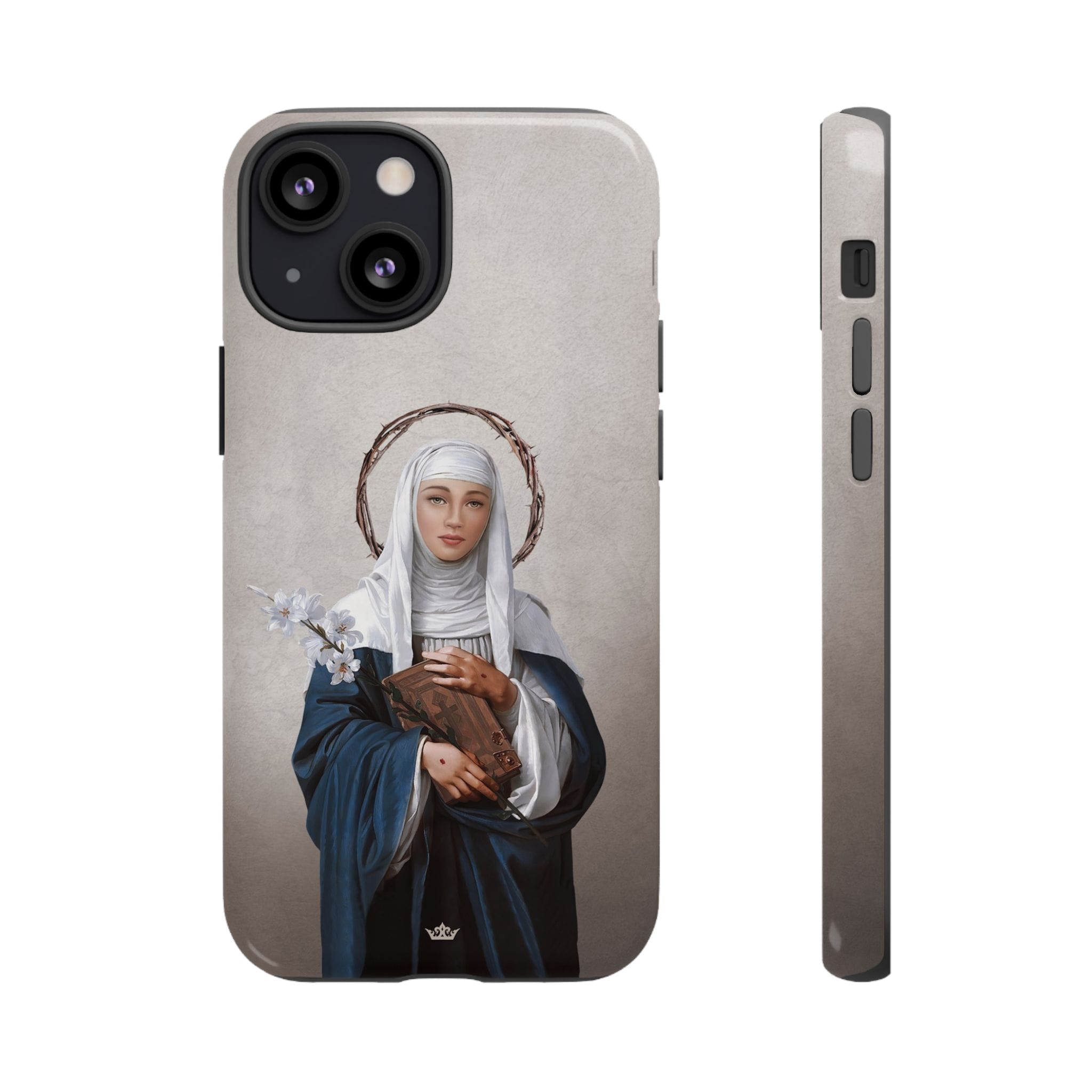 St. Catherine of Siena Hard Phone Case (Light) Copyright VENXARA