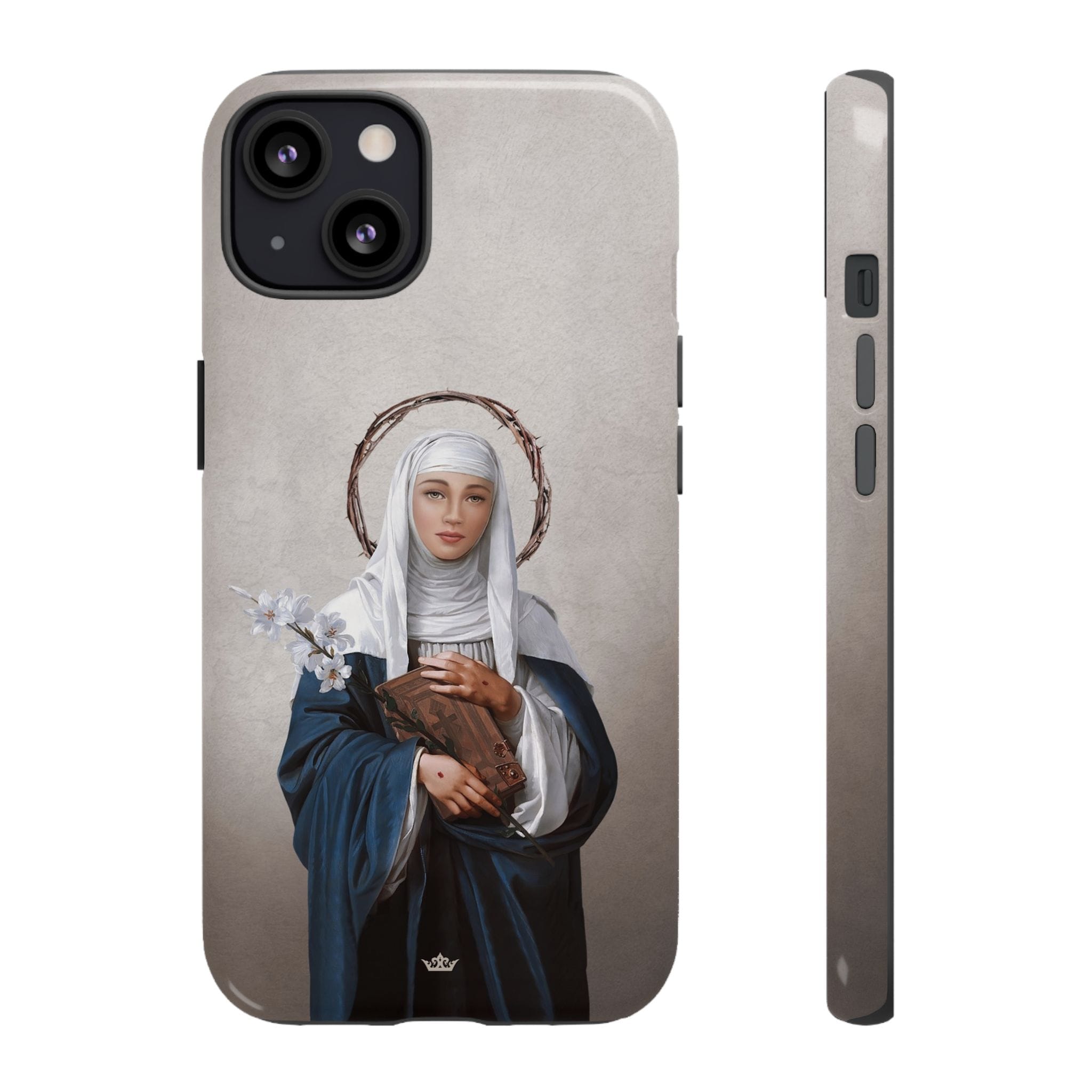 St. Catherine of Siena Hard Phone Case (Light) Copyright VENXARA