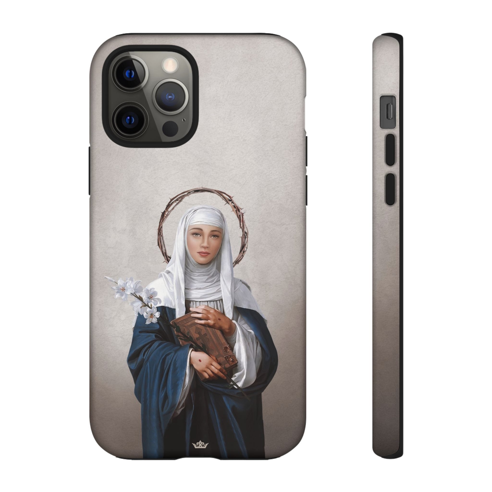 St. Catherine of Siena Hard Phone Case (Light) Copyright VENXARA