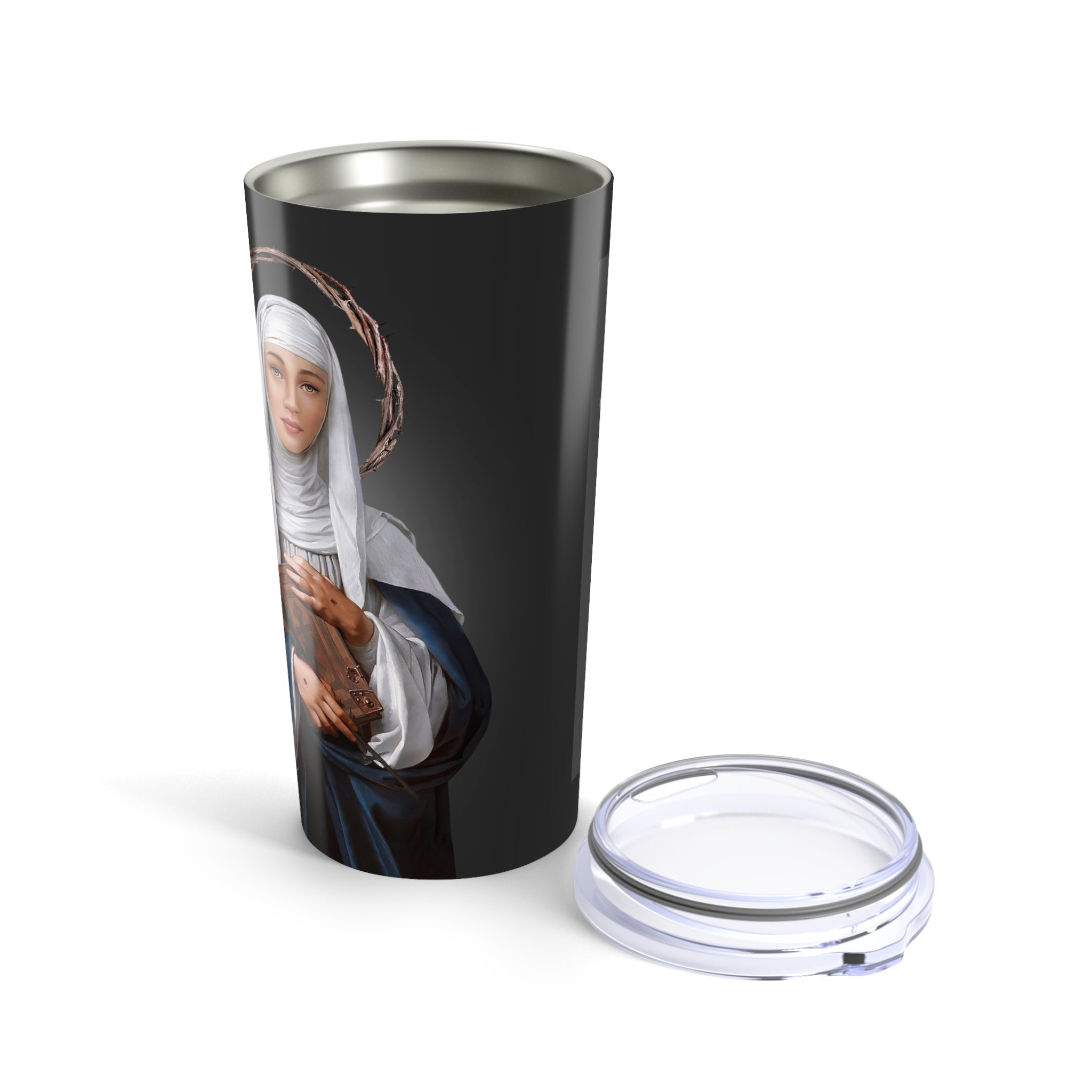 St. Catherine of Siena Lord's Prayer Tumbler (Ash 20 oz) - VENXARA®