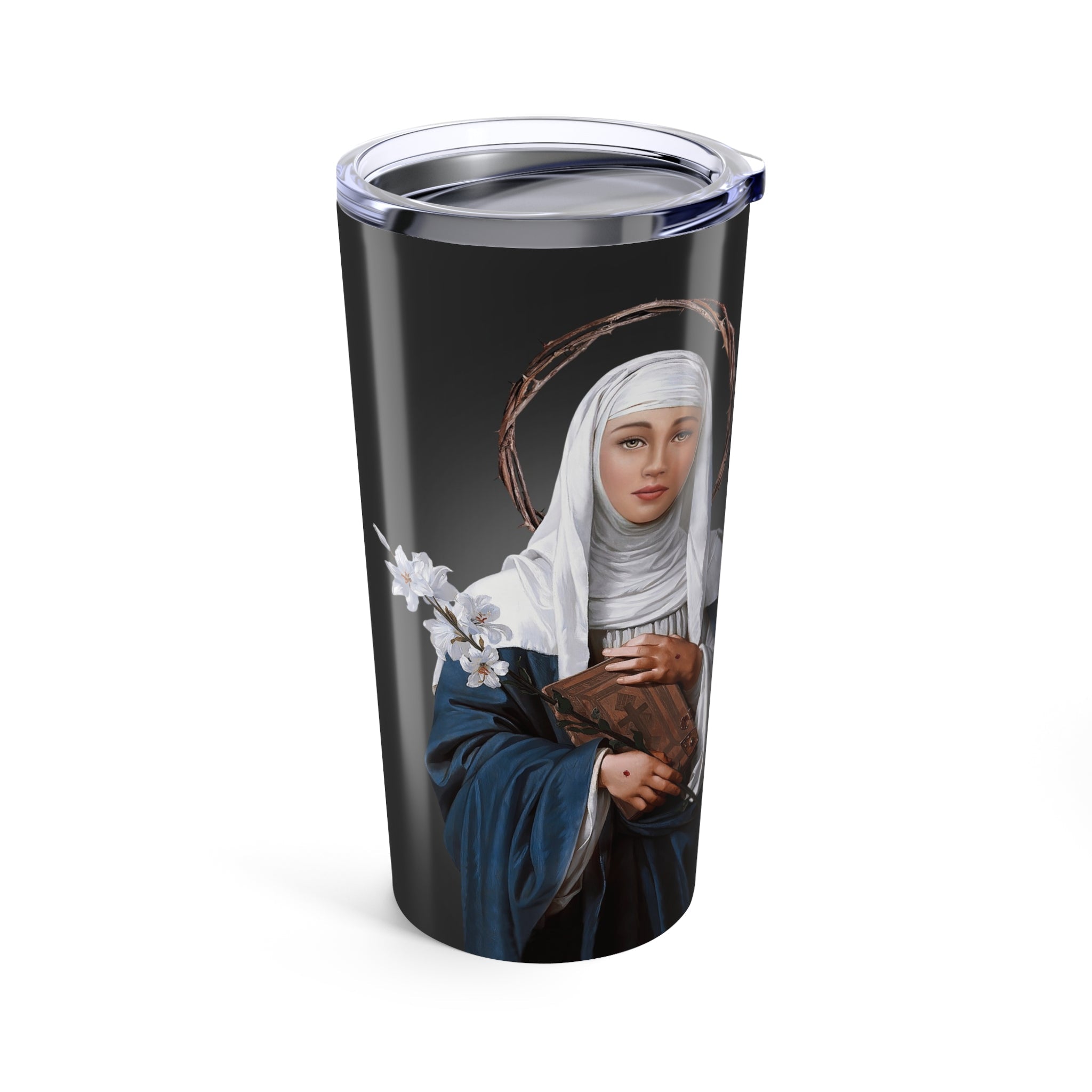 St. Catherine of Siena Lord's Prayer Tumbler (Ash 20 oz) - VENXARA®