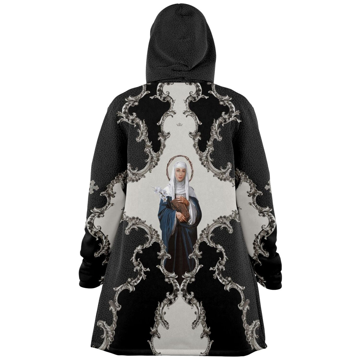 St. Catherine of Siena Microfleece Cloak (Baroque Leopard) Copyright VENXARA