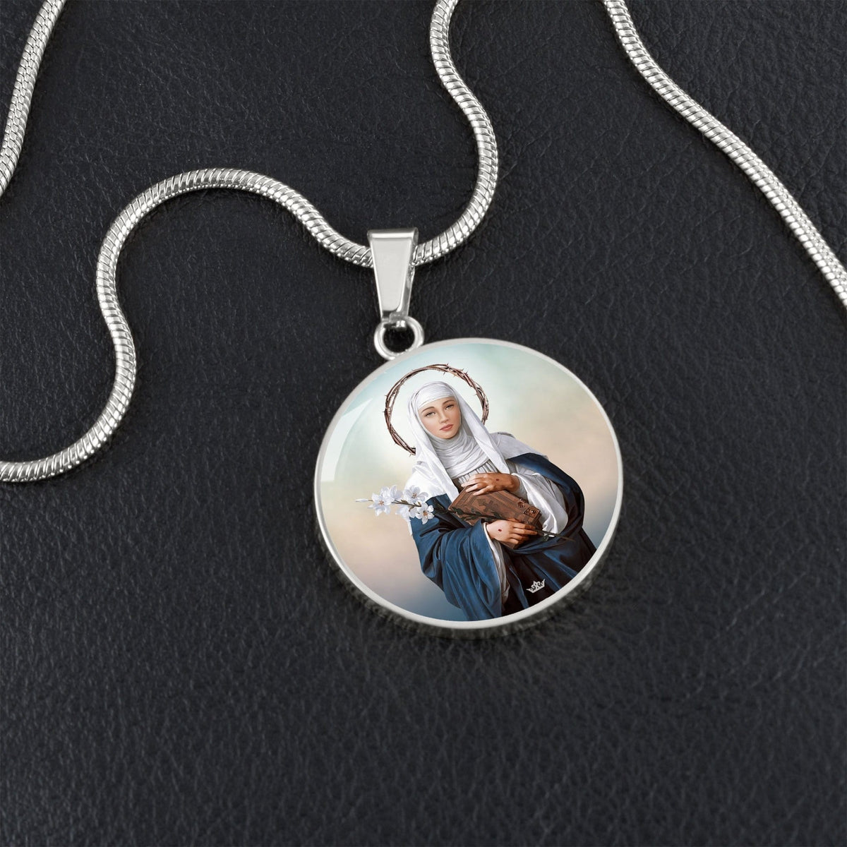 St. Catherine of Siena Pendant Necklace Copyright VENXARA