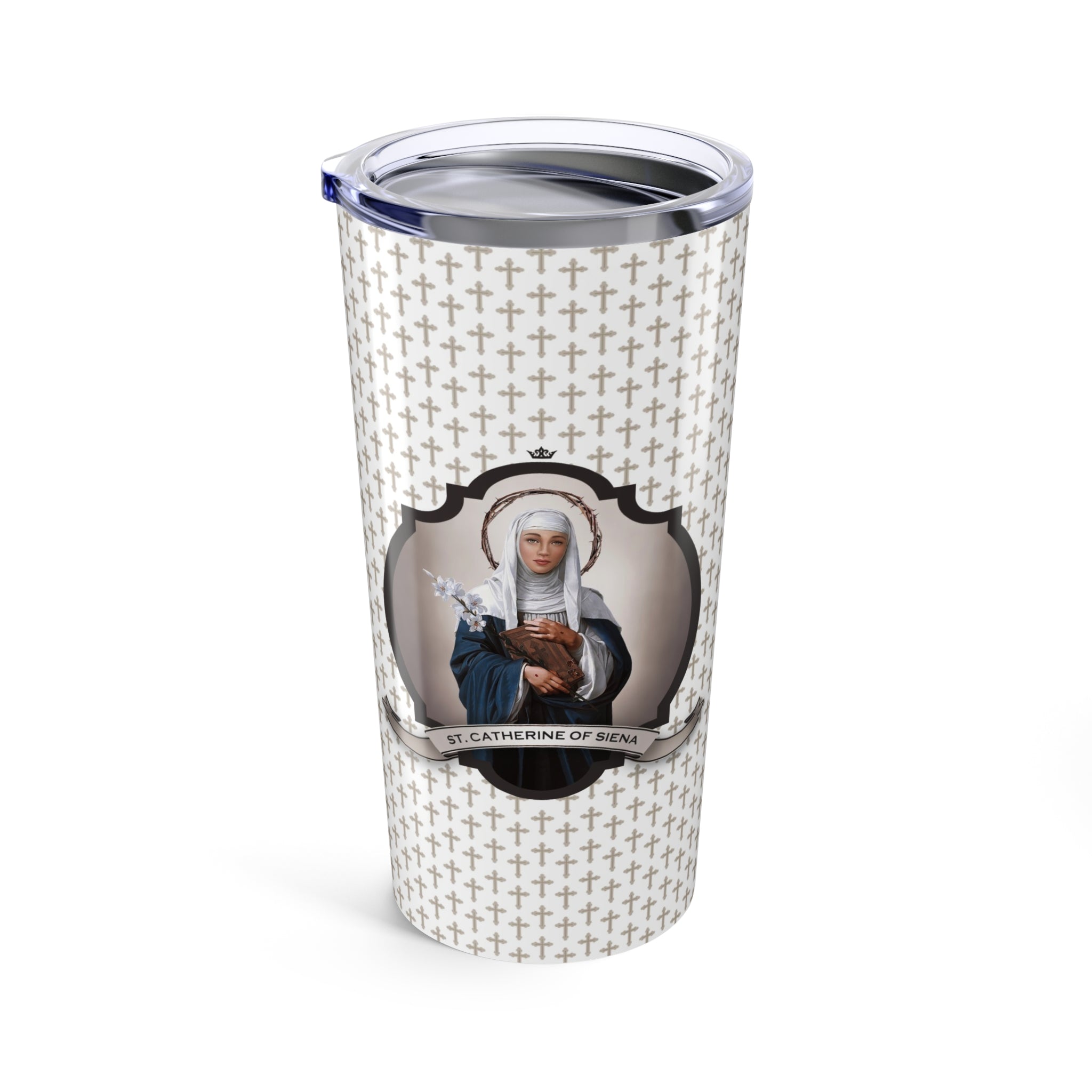 St. Catherine of Siena Tumbler (Crosses 20 oz) - VENXARA®