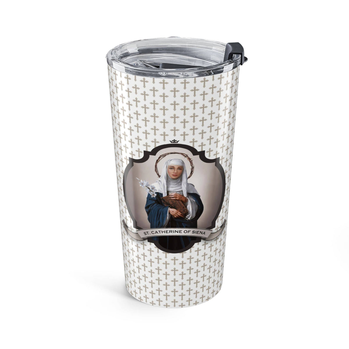 St. Catherine of Siena Tumbler (Crosses 20 oz) Copyright VENXARA