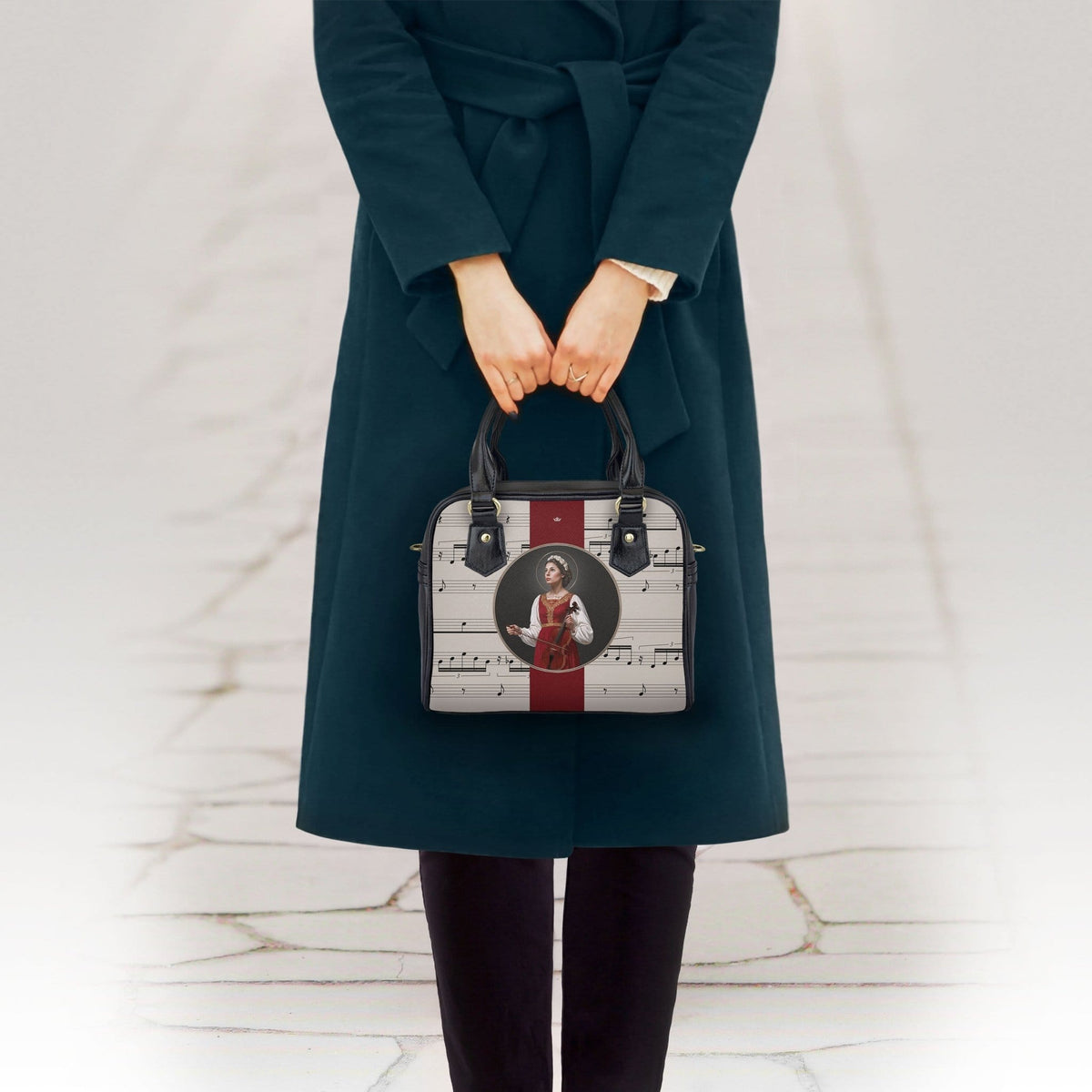 St. Cecilia Handbag (Music Notes Sand) Copyright VENXARA