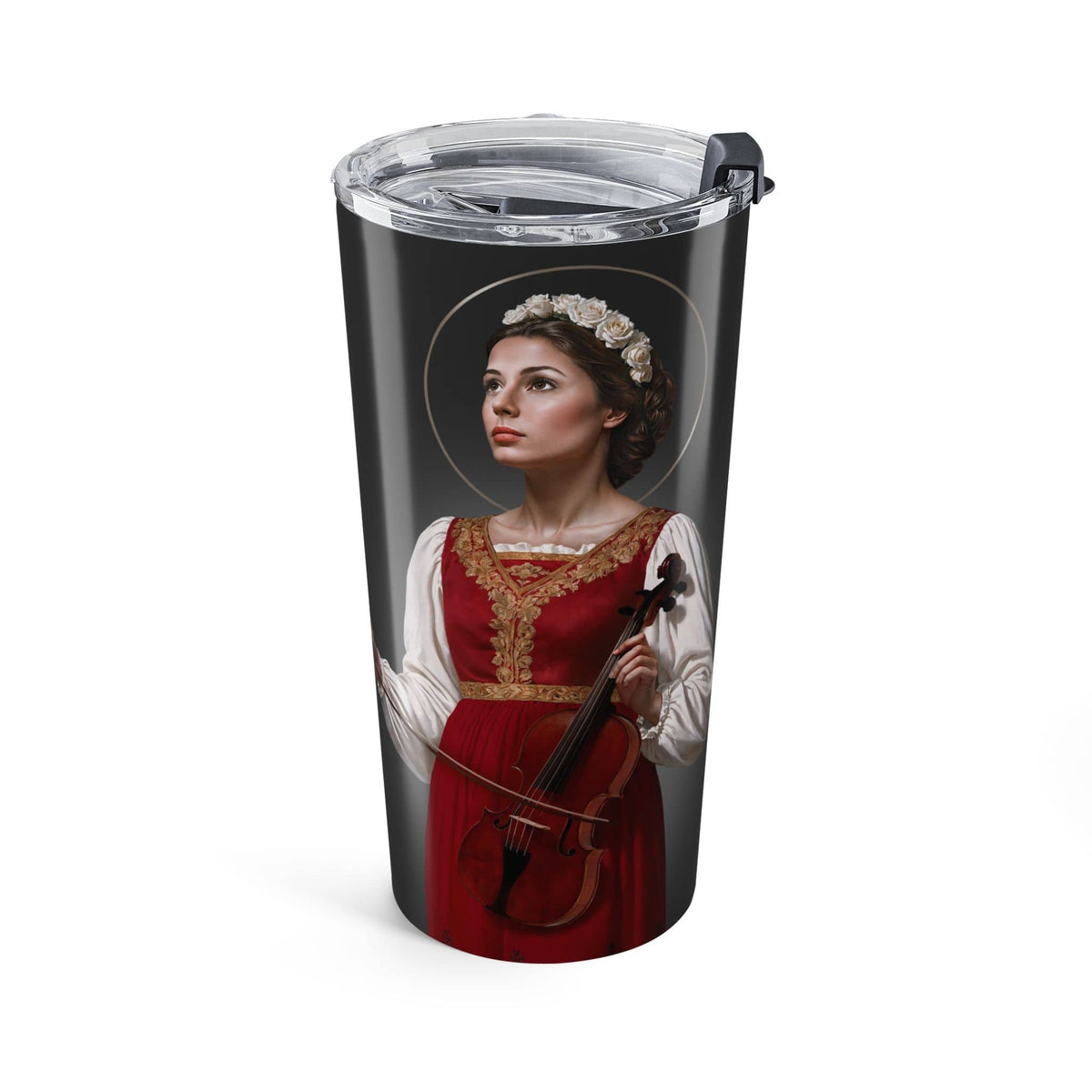 St. Cecilia Lord's Prayer Tumbler (Ash 20 oz) Copyright VENXARA