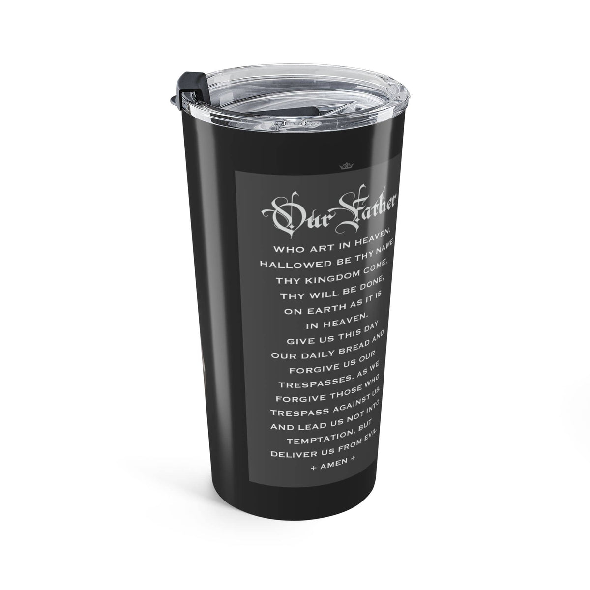 St. Cecilia Lord's Prayer Tumbler (Ash 20 oz) Copyright VENXARA