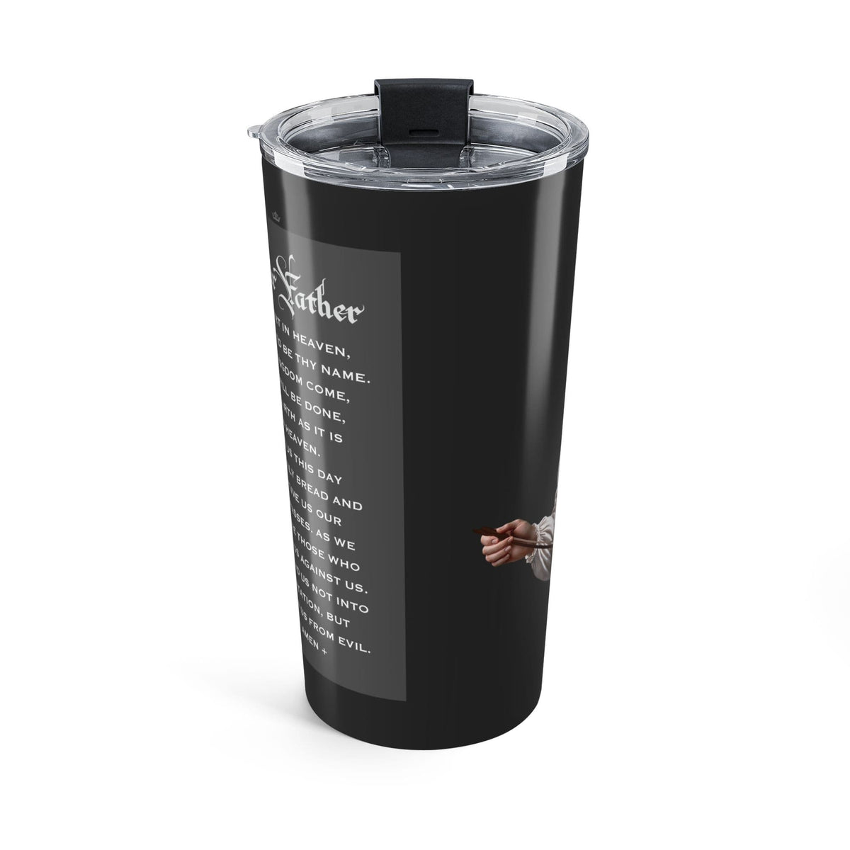 St. Cecilia Lord's Prayer Tumbler (Ash 20 oz) Copyright VENXARA