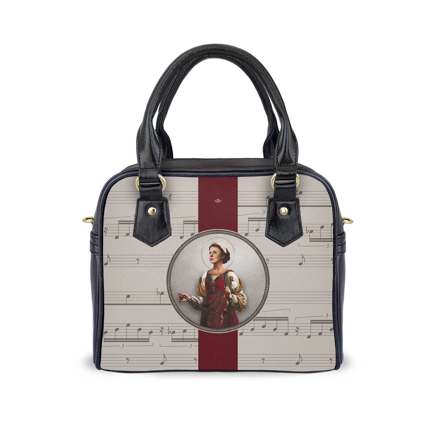 St. Cecilia Medallion Handbag (Music Notes) - VENXARA®