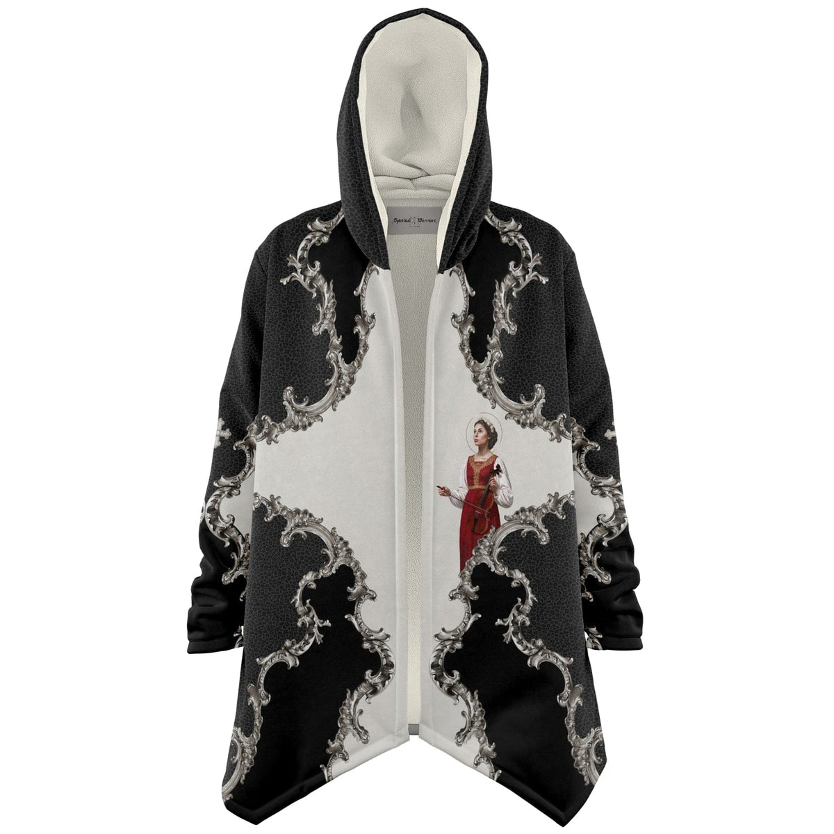 St. Cecilia Microfleece Cloak (Baroque Leopard) Copyright VENXARA