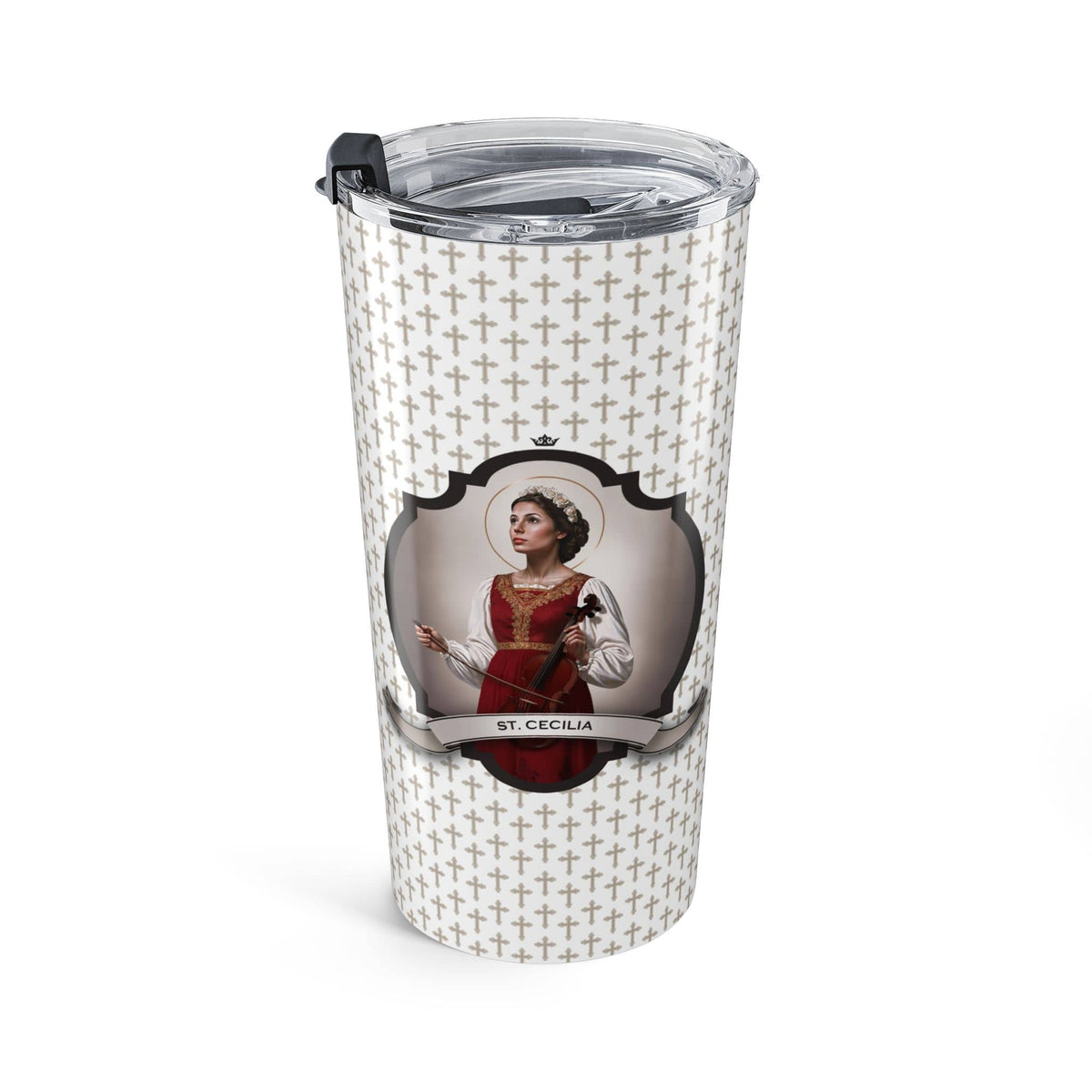 St. Cecilia Tumbler (Crosses 20 oz) Copyright VENXARA